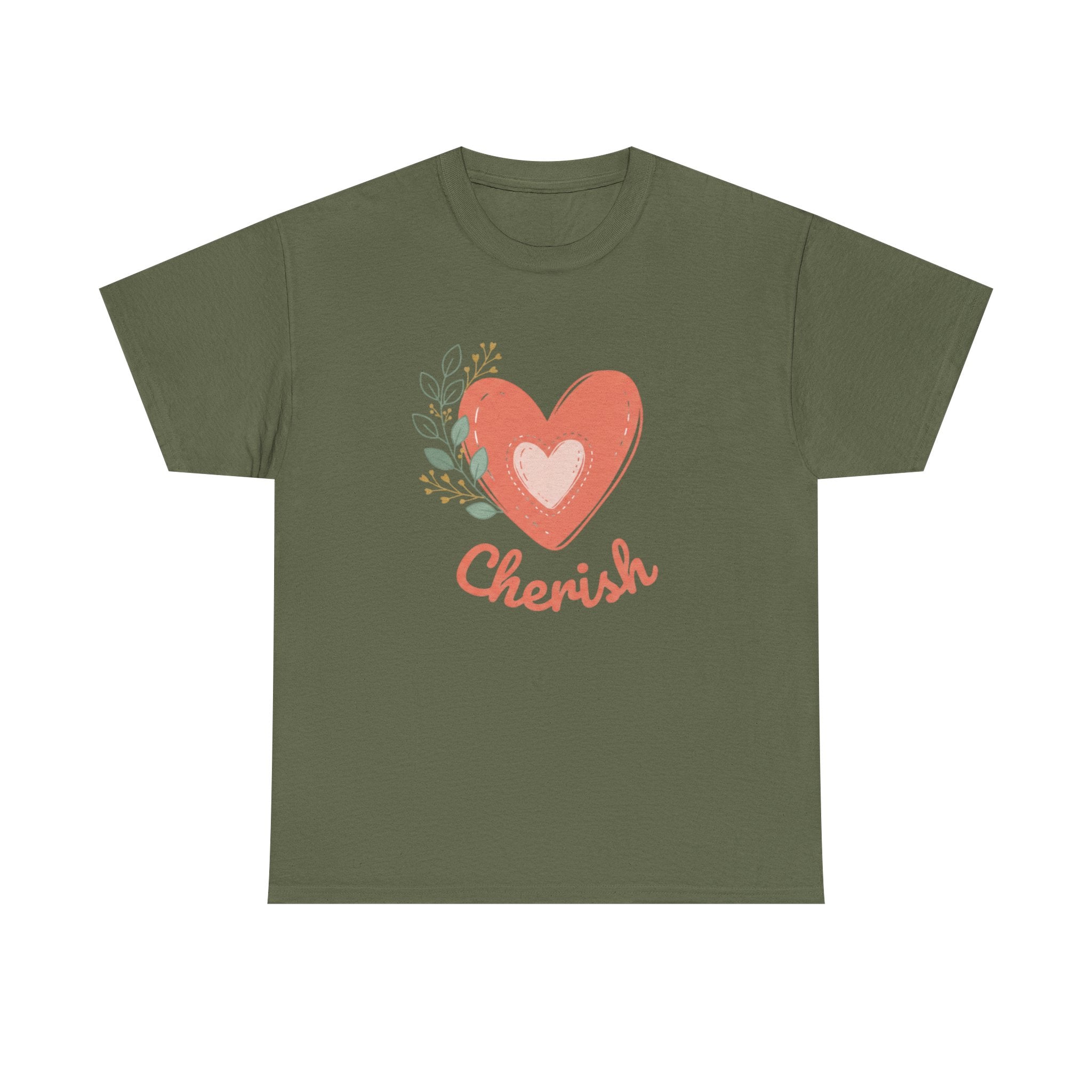Cherish Heart T-Shirt — Floral Heart