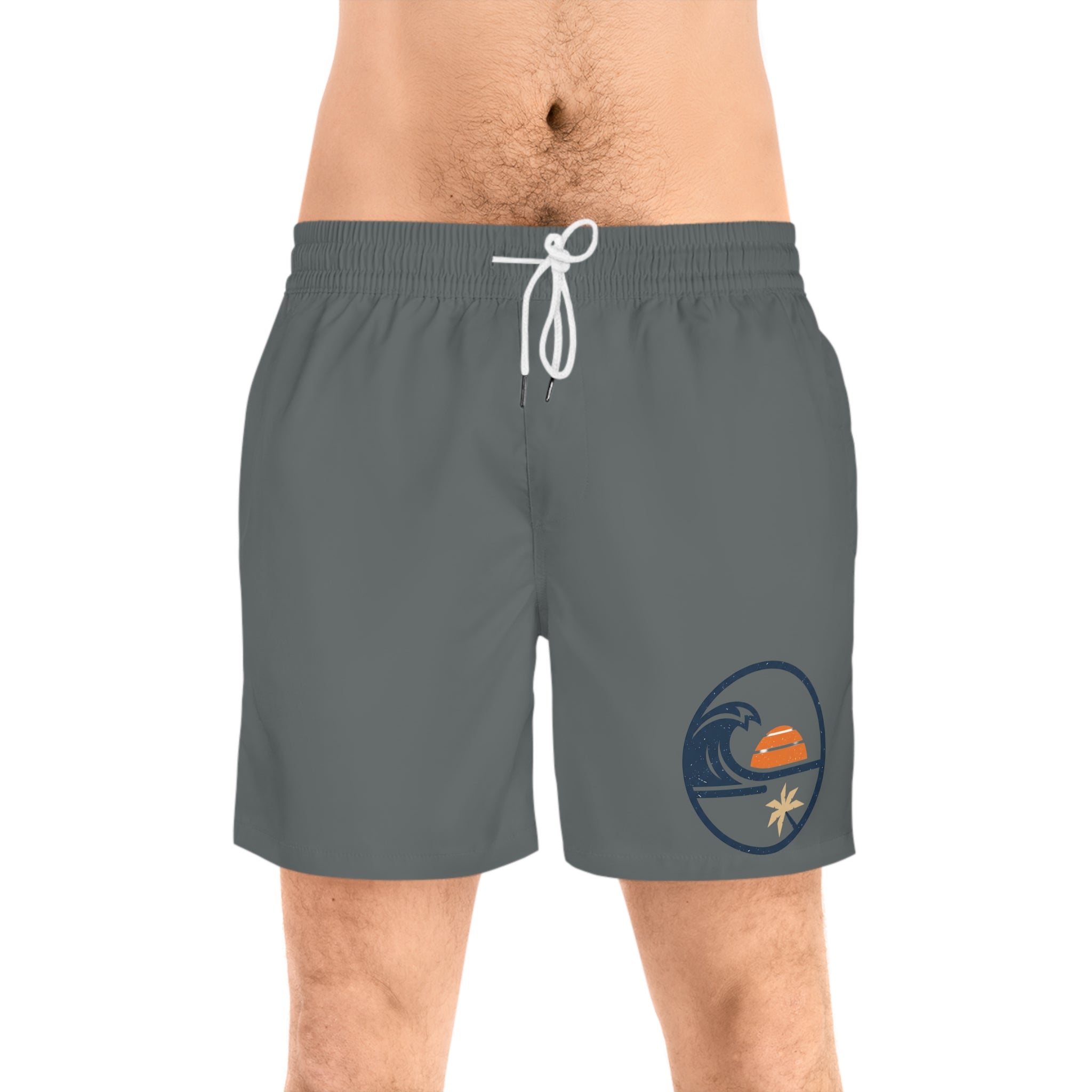 Sunset Wave Beach - Mid Length- Swim Shorts