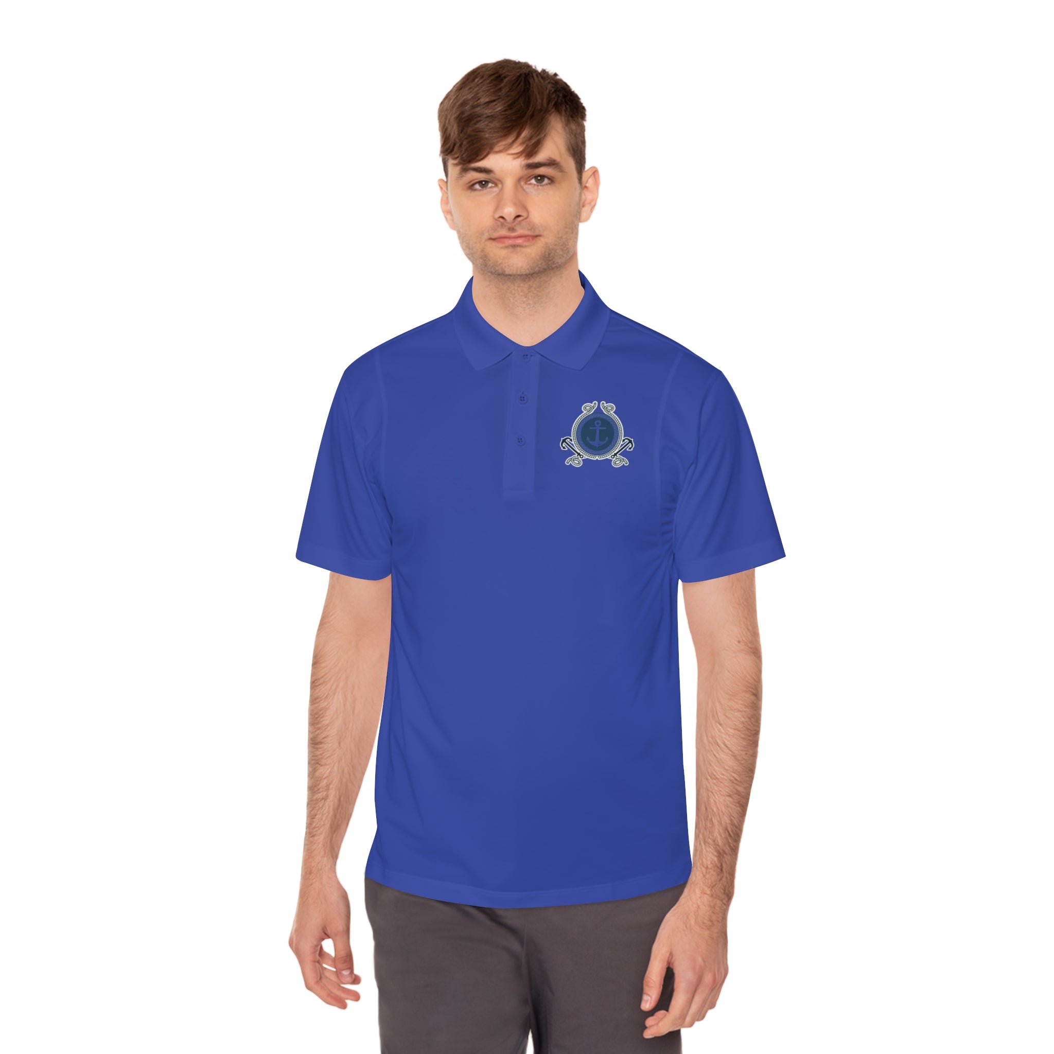 Nautical Anchor Crest Polo Shirt
