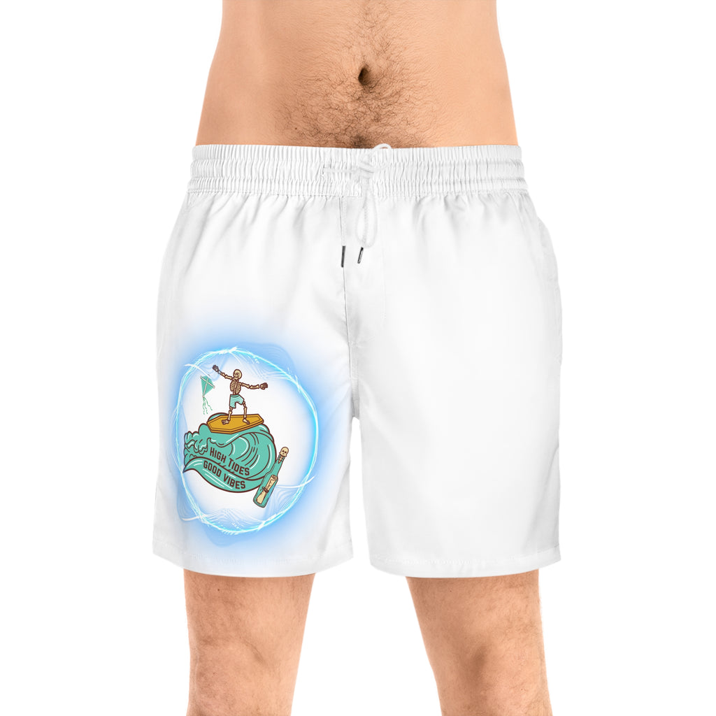 Surf Vibes Swim Shorts — Good Vibes Wave Patch