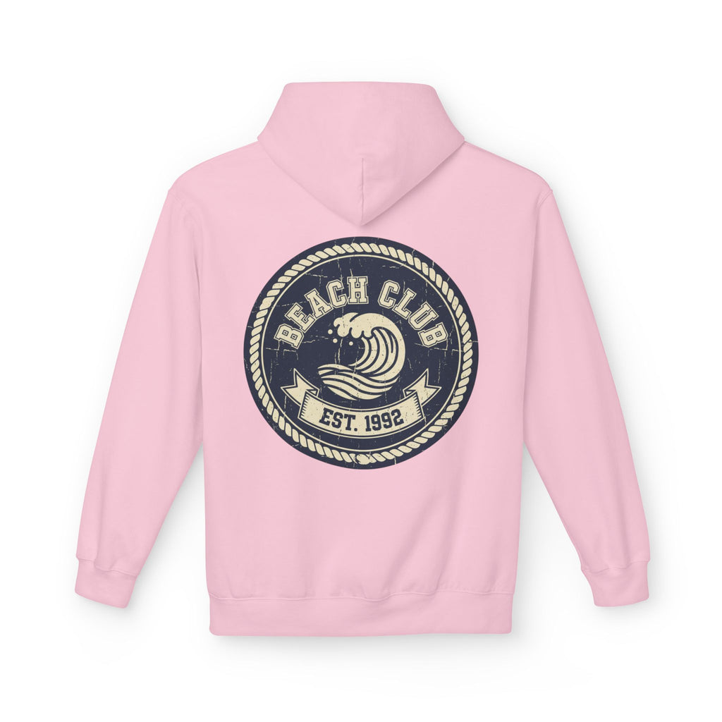 Beach Club Hoodie — Retro Surf Crest "Est. 1992"