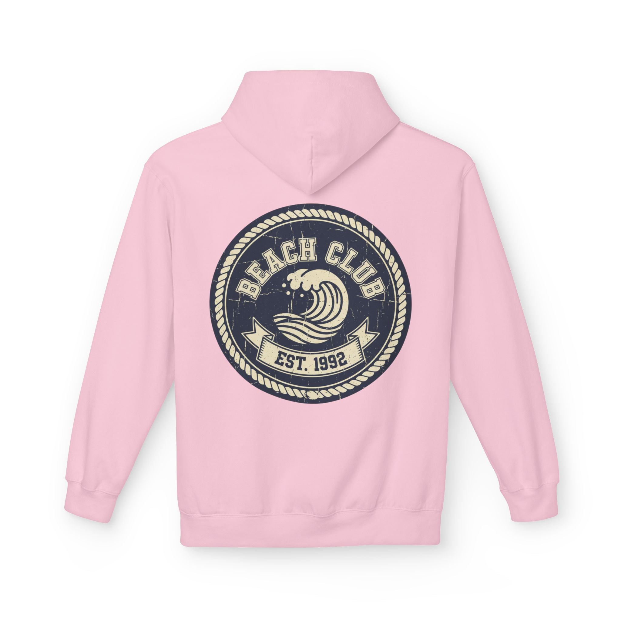 Beach Club Hoodie — Retro Surf Crest "Est. 1992"