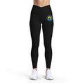 Women’s Luxe Leggings — Retro Rainbow Camper Patch Leggings