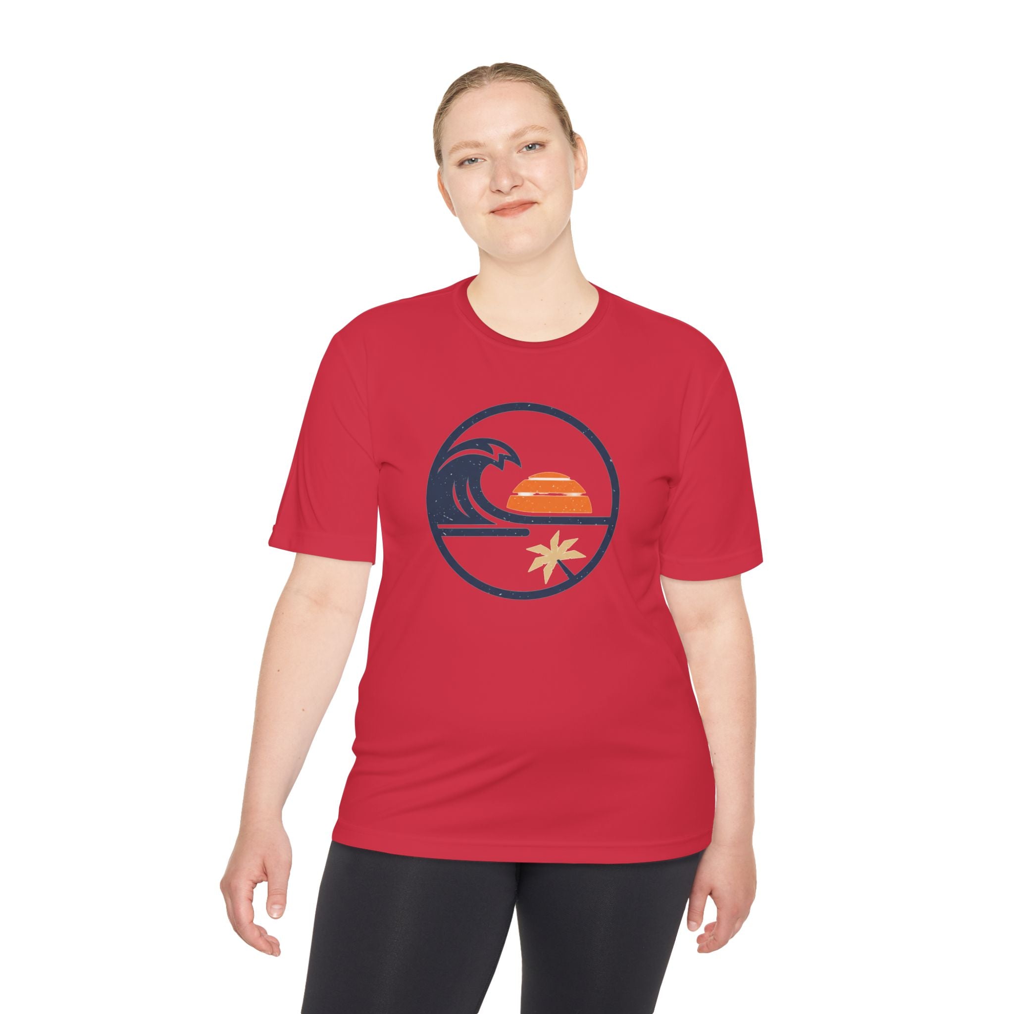 Sunset Wave Tee — Coastal Surf Graphic Moisture‑Wicking Shirt