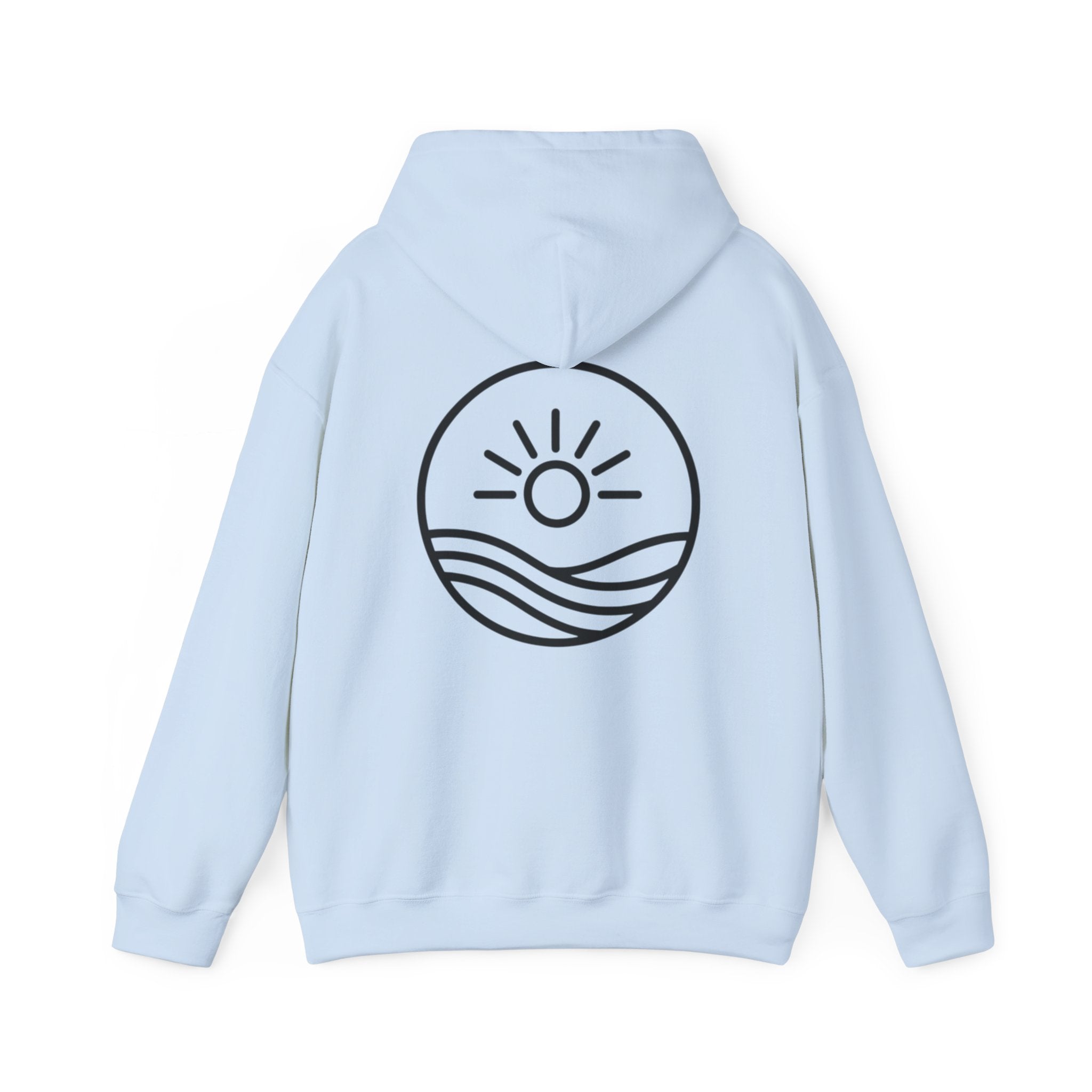 Sunrise Waves Hoodie – Minimal Beach