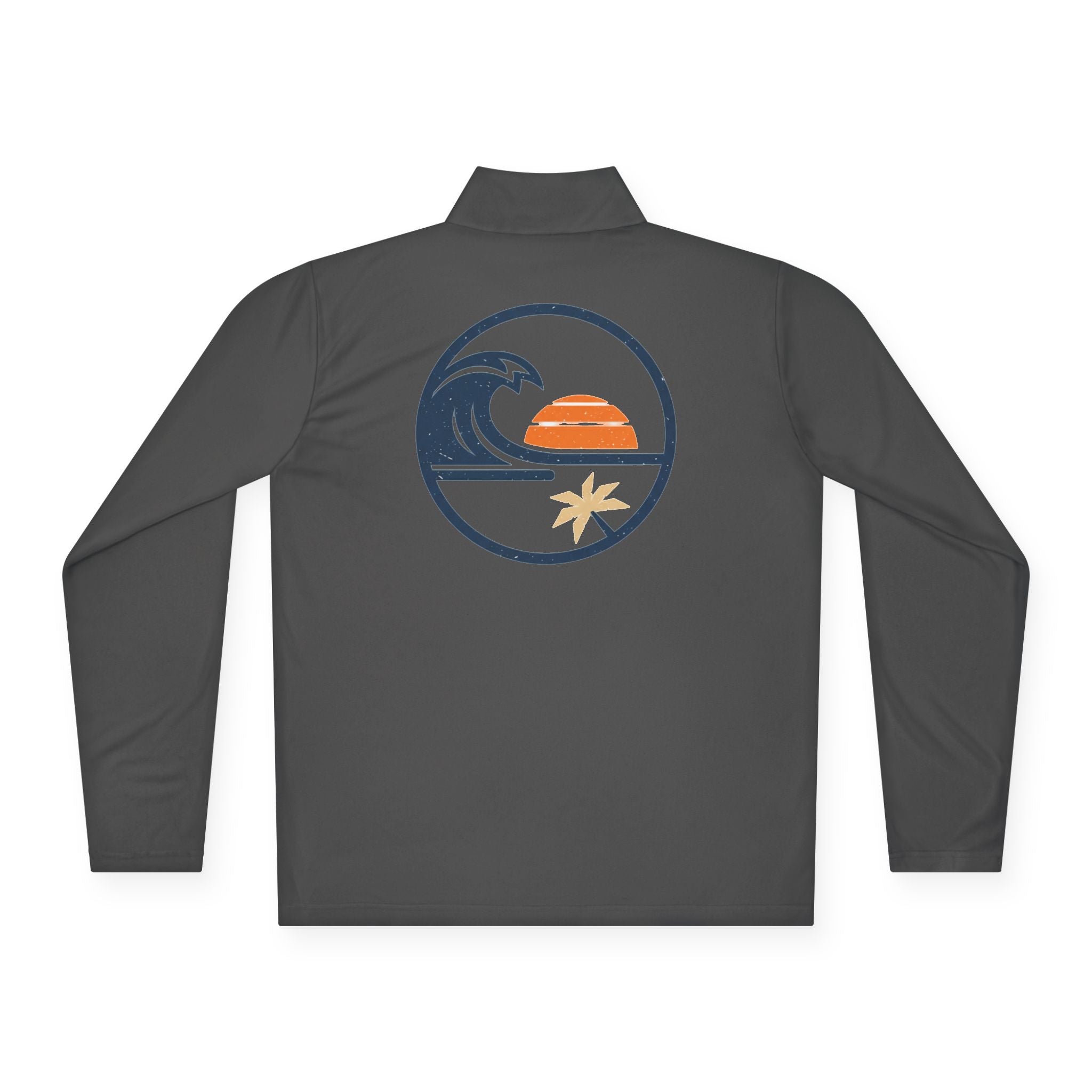 Quarter-Zip Pullover — Beach  Sunset Wave