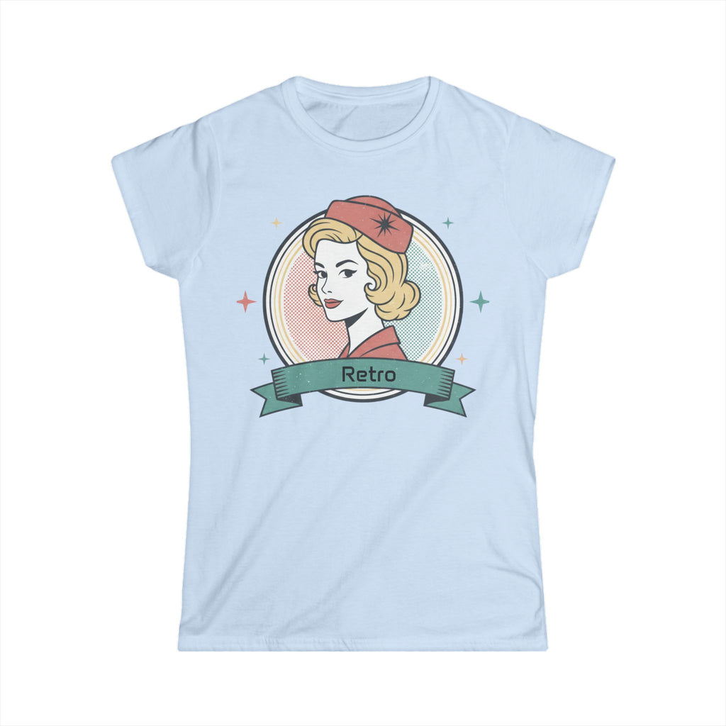 Retro Pin-Up Women's Tee — 'Retro' Ribbon Badge