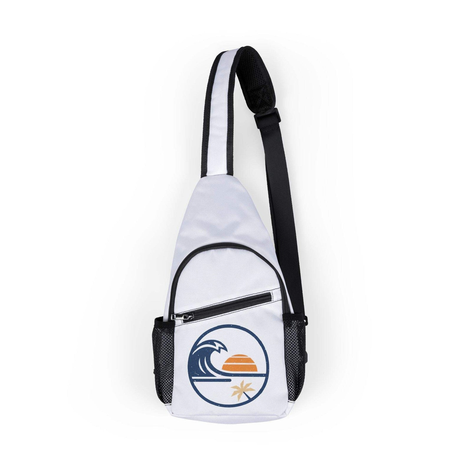 Beach Sunset Wave Chest Bag — Surf Sling Pack