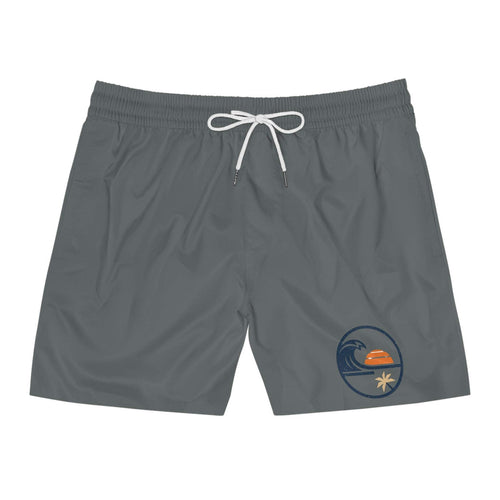 Beach Sunset Wave- Mid-Length SwinTrunks