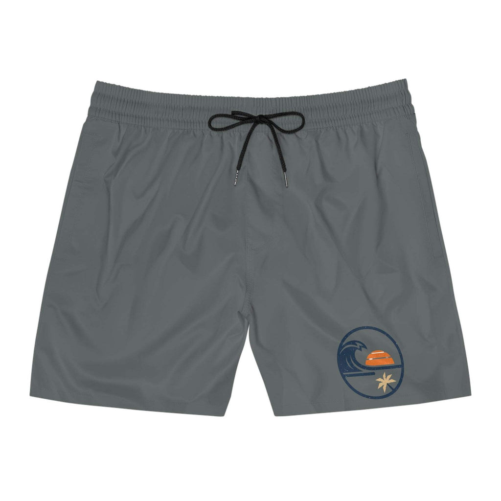 Beach Sunset Wave- Mid-Length SwinTrunks