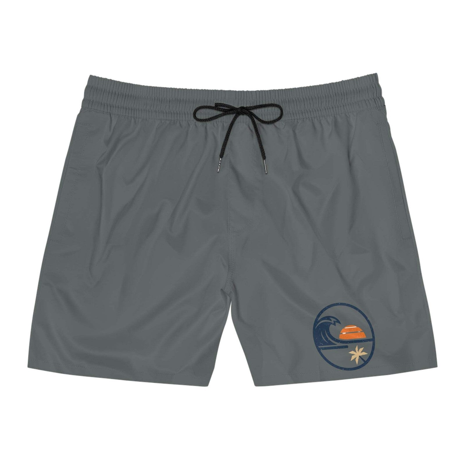 Beach Sunset Wave- Mid-Length SwinTrunks