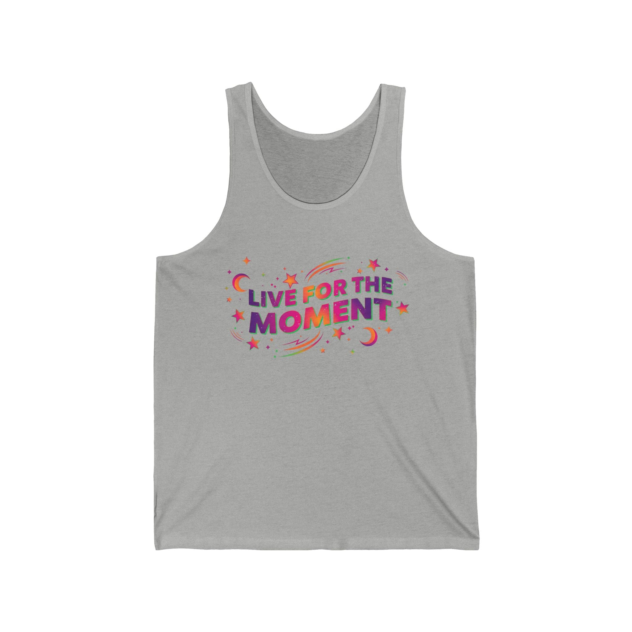 Live For The Moment Tank Top — Retro Stars & Moon