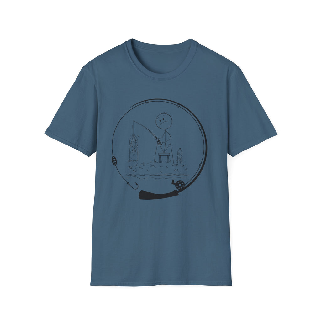 Stick man Fishing  Tee