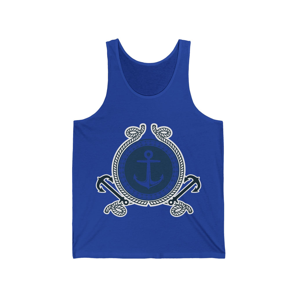 Nautical Anchor Tank Top — Sailor Rope Emblem Beach Tank