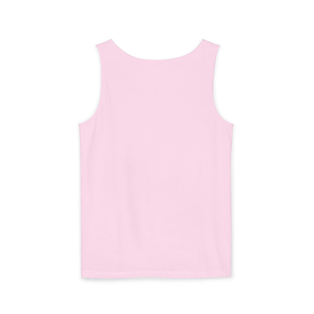 Cherish Pink Heart Tank Top — Floral Watercolor Valentine Tank