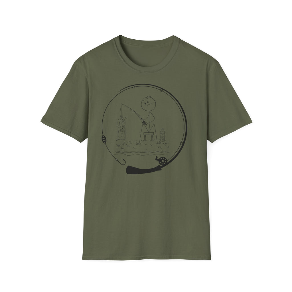 Stick man-Fishing T-Shirt