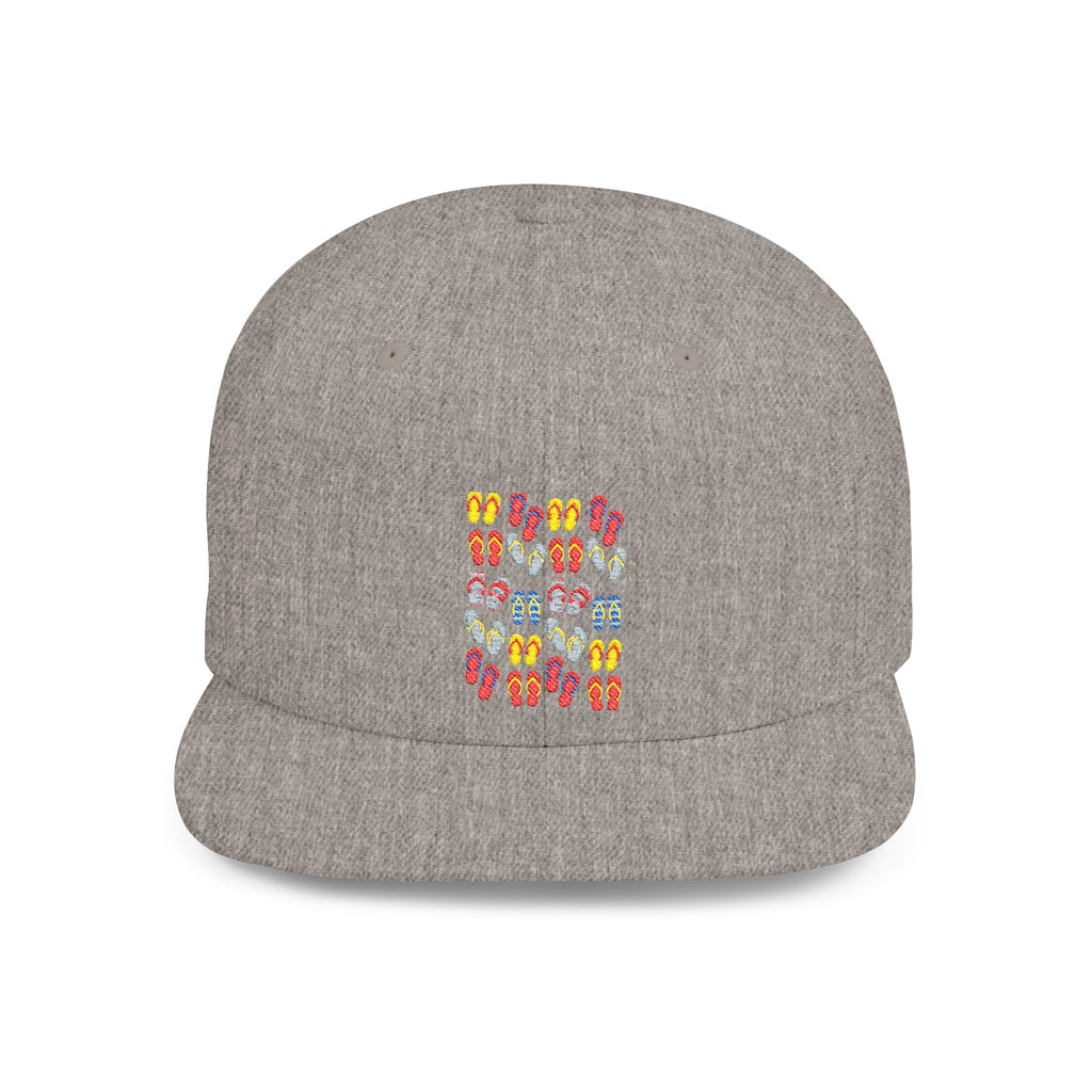 Snapback Hat — Colorful Flip-Flop Summer Pattern