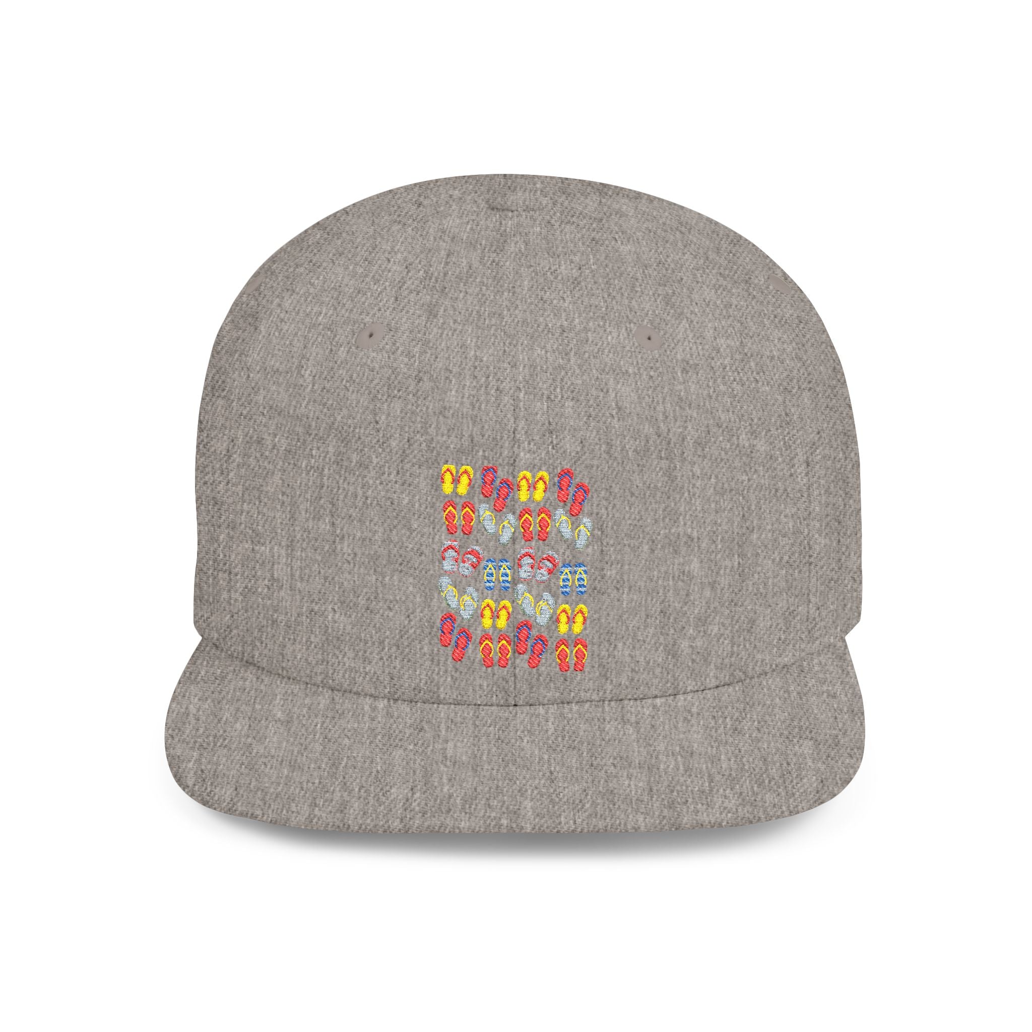 Snapback Hat — Colorful Flip-Flop Summer Pattern