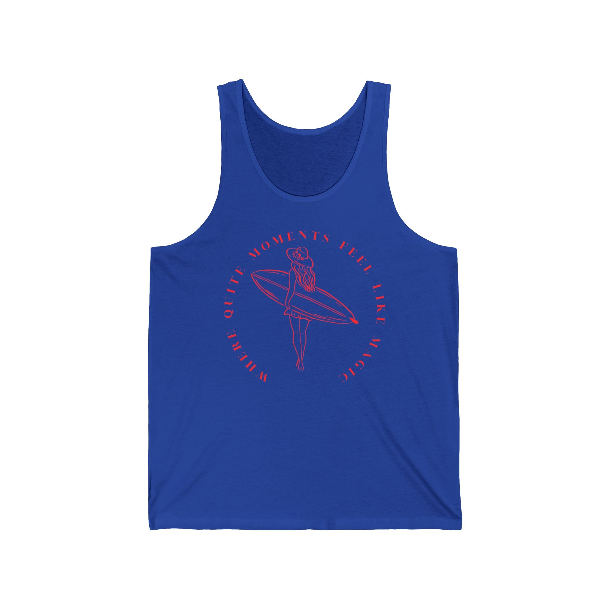 Quiet Moments-Surfing  Tank Top