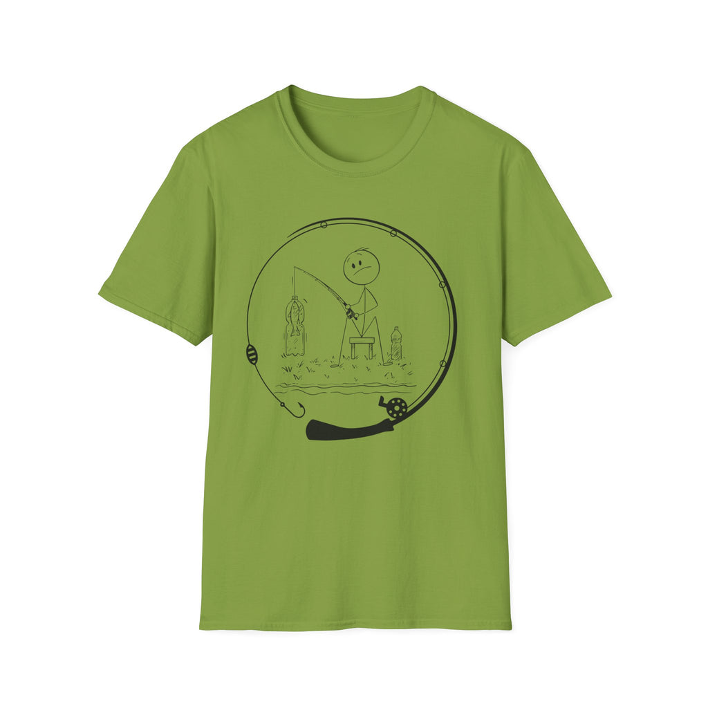 Stick man Fishing  Tee