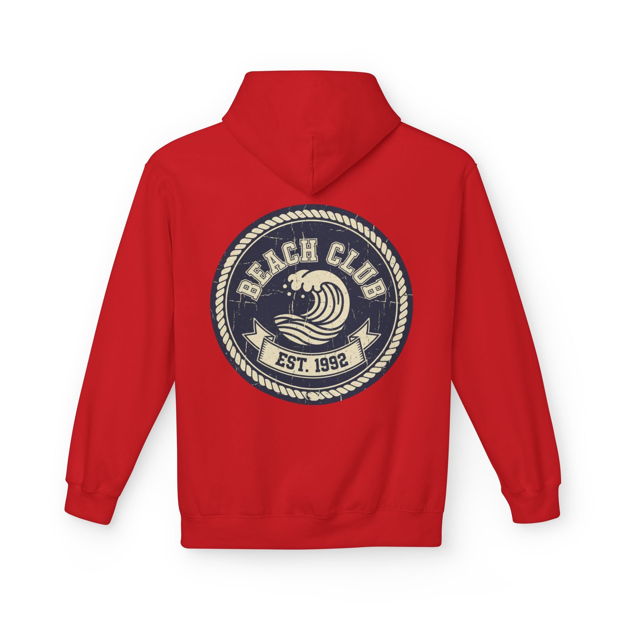 Beach Club Hoodie — Retro Surf Crest "Est. 1992"