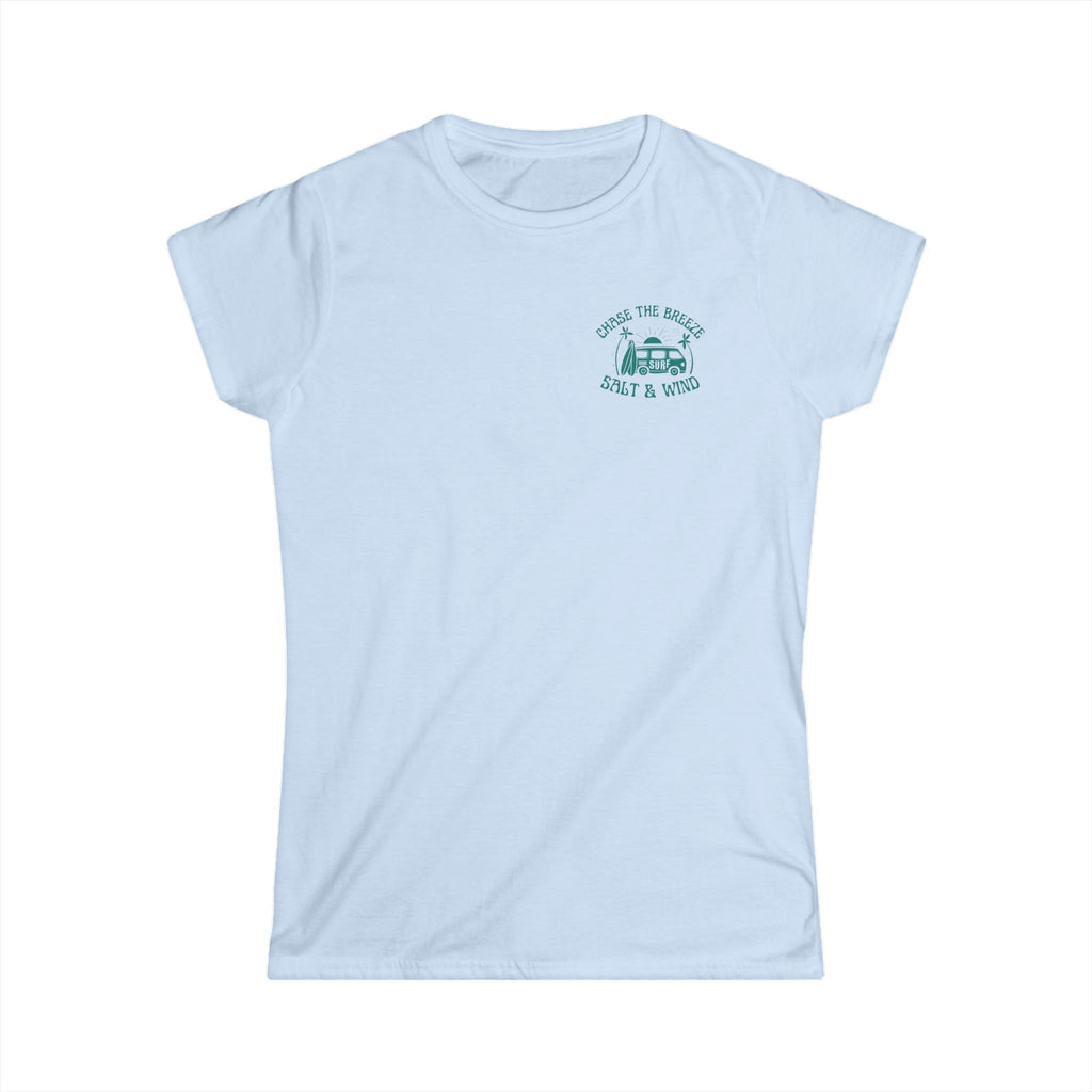 Women's Tee — 'Over the Hill, Salt & Wine' Vintage Camper Graphic