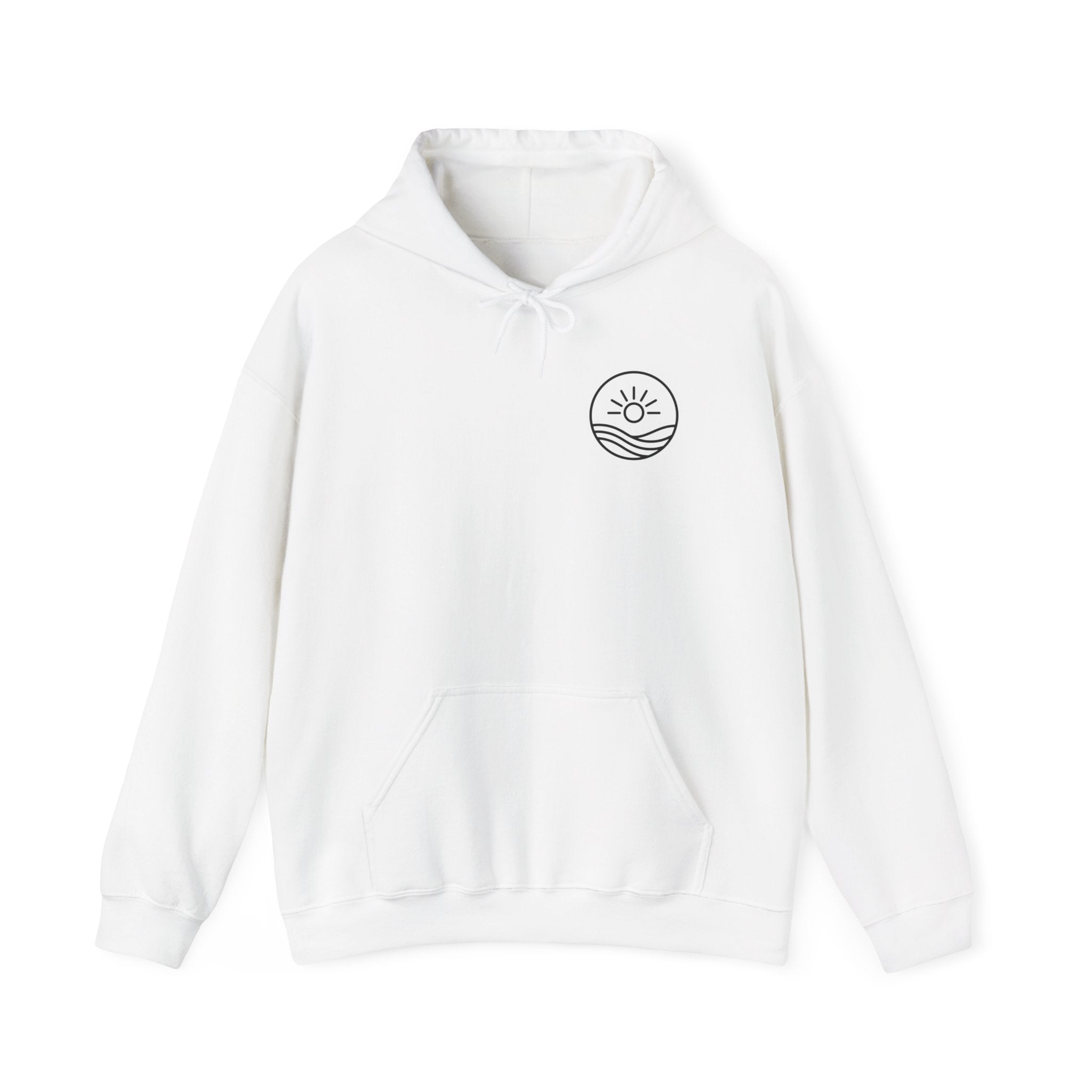 Sunrise Waves Hoodie – Minimal Beach