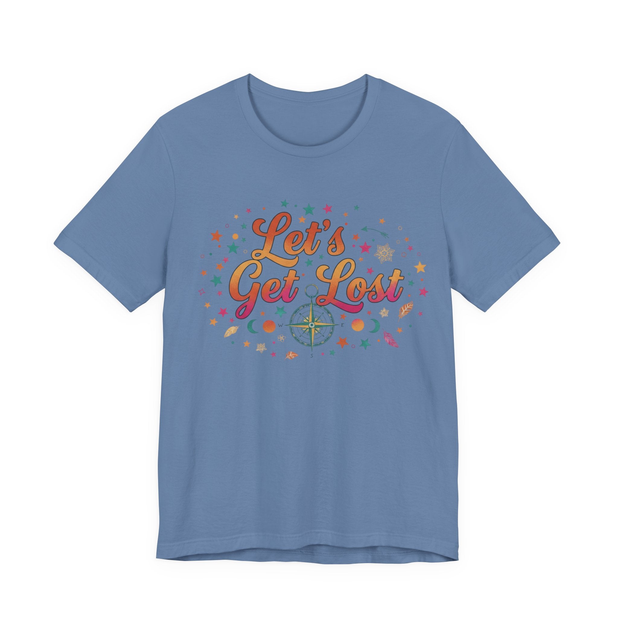 Let's Get Lost T-Shirt — Retro Compass Adventure Tee
