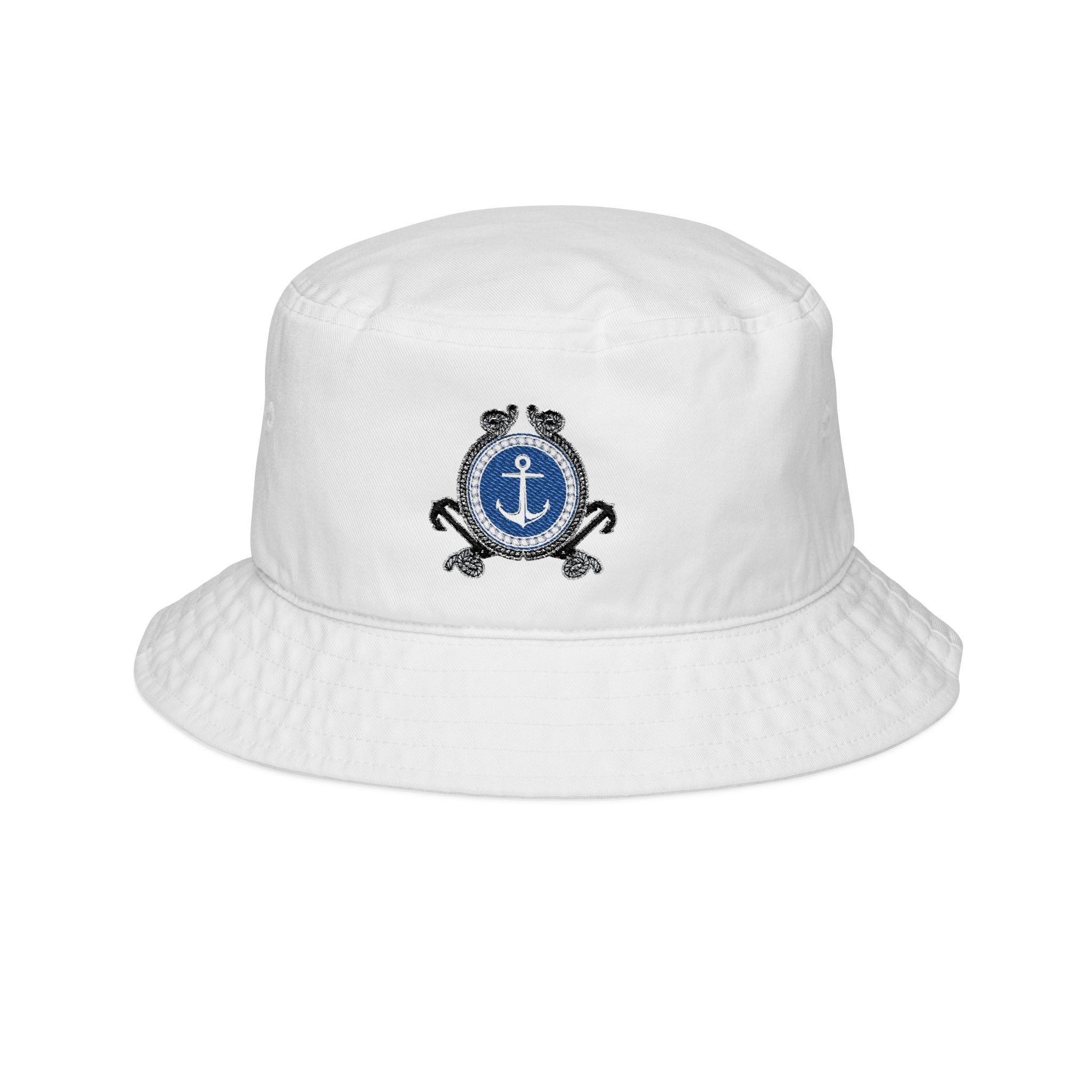 Nautical Anchor Embroidered Bucket Hat