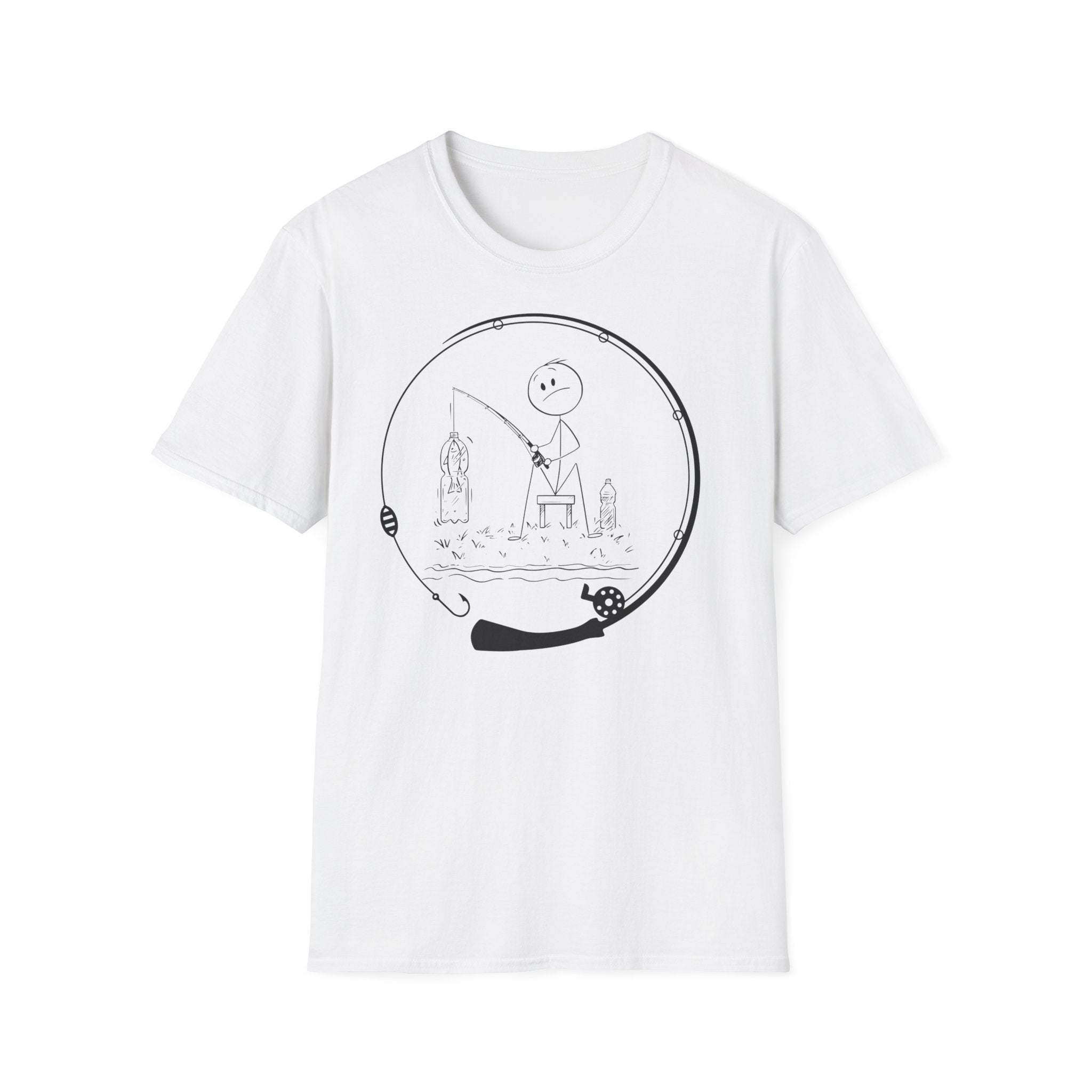 Stick man-Fishing T-Shirt