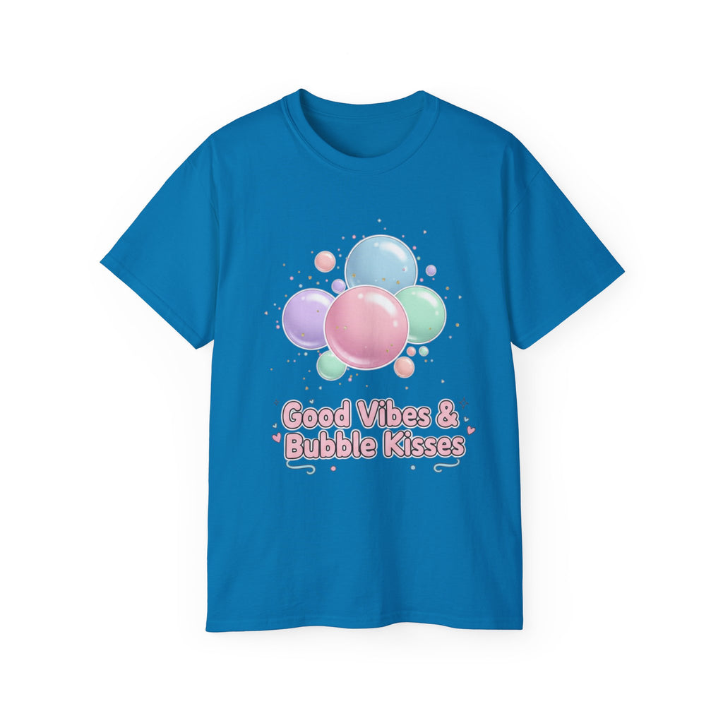 T-Shirt — Good Vibes & Bubble Kisses Pastel Bubble Graphic