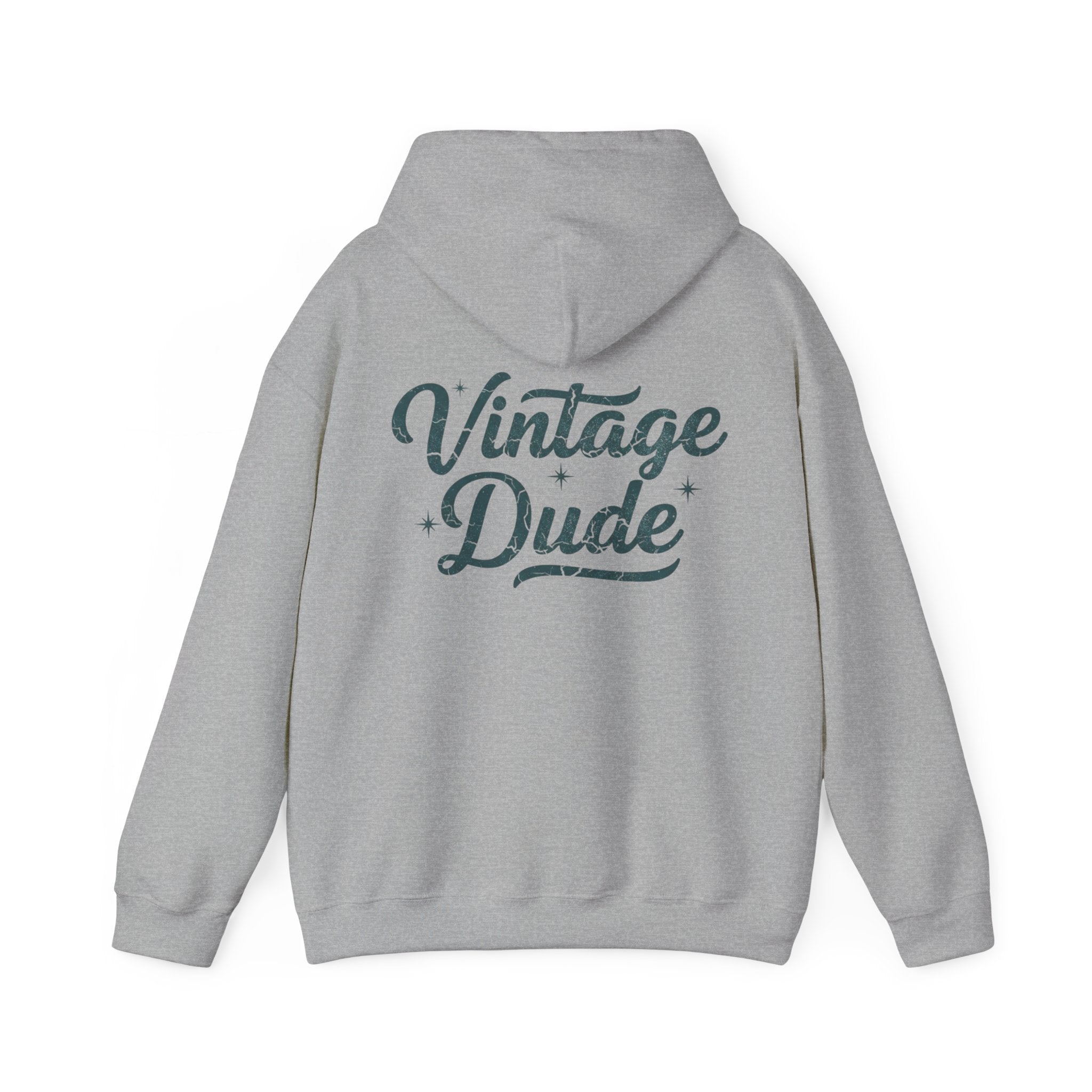 Vintage Dude Hoodie - Retro Script  Pullover