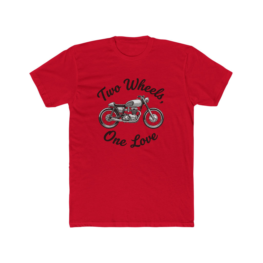 Two Wheels One Love Motorcycle T-Shirt