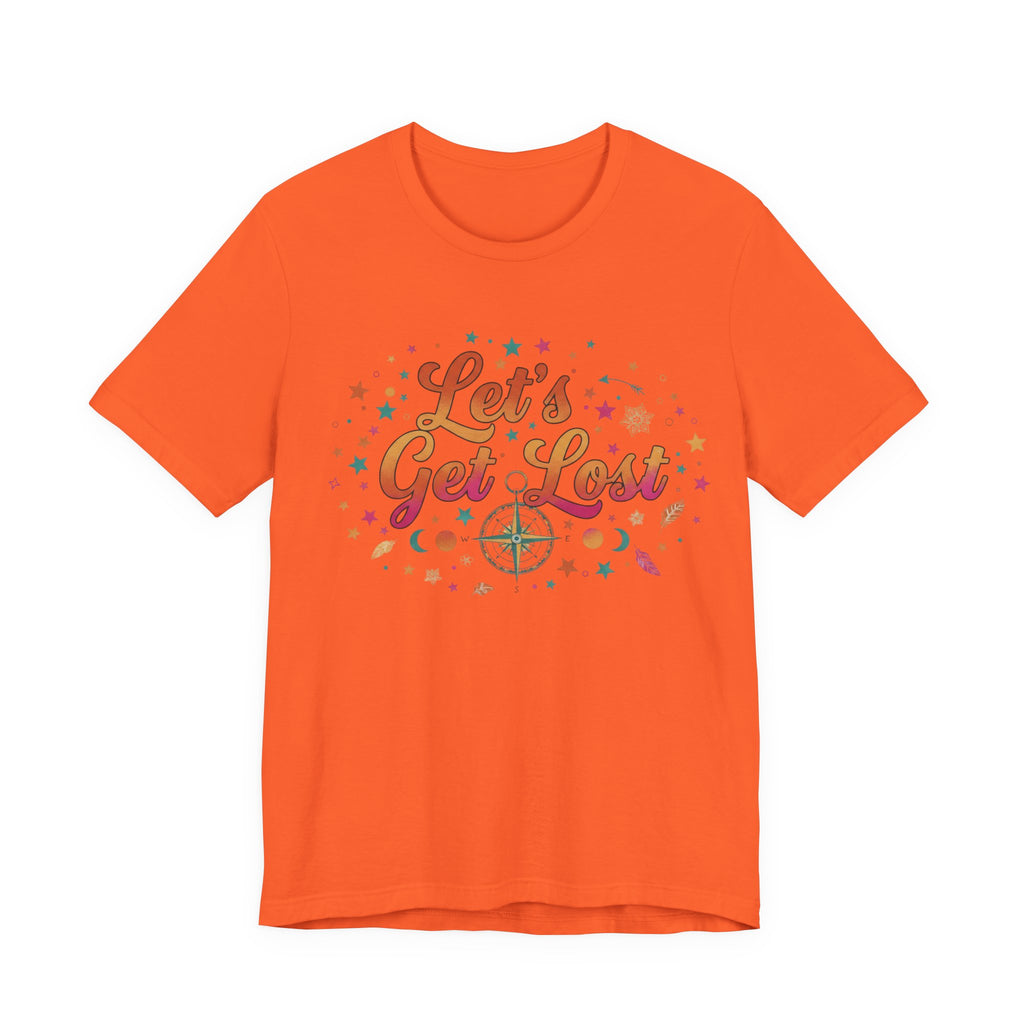 Let's Get Lost T-Shirt — Retro Compass Adventure Tee