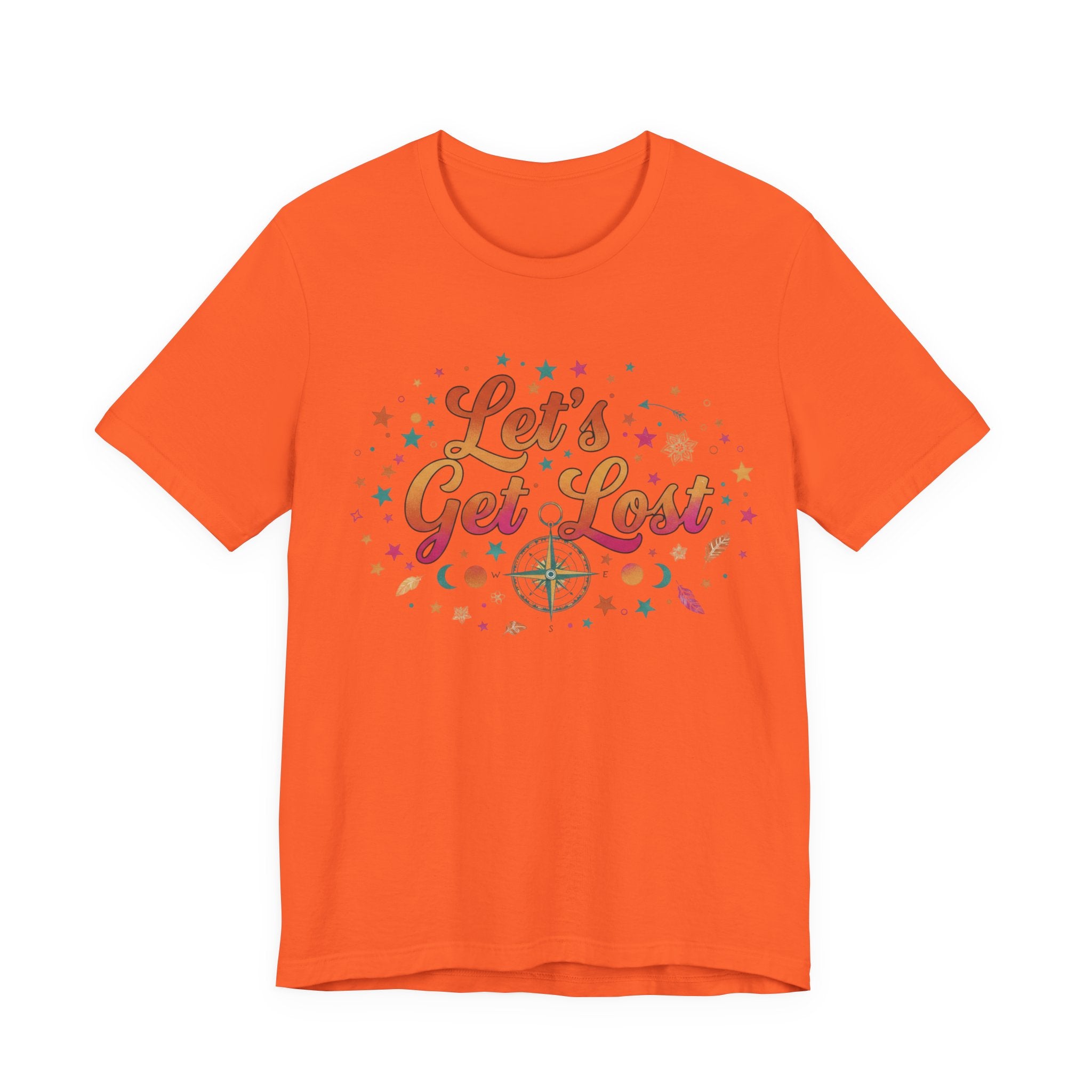 Let's Get Lost T-Shirt — Retro Compass Adventure Tee