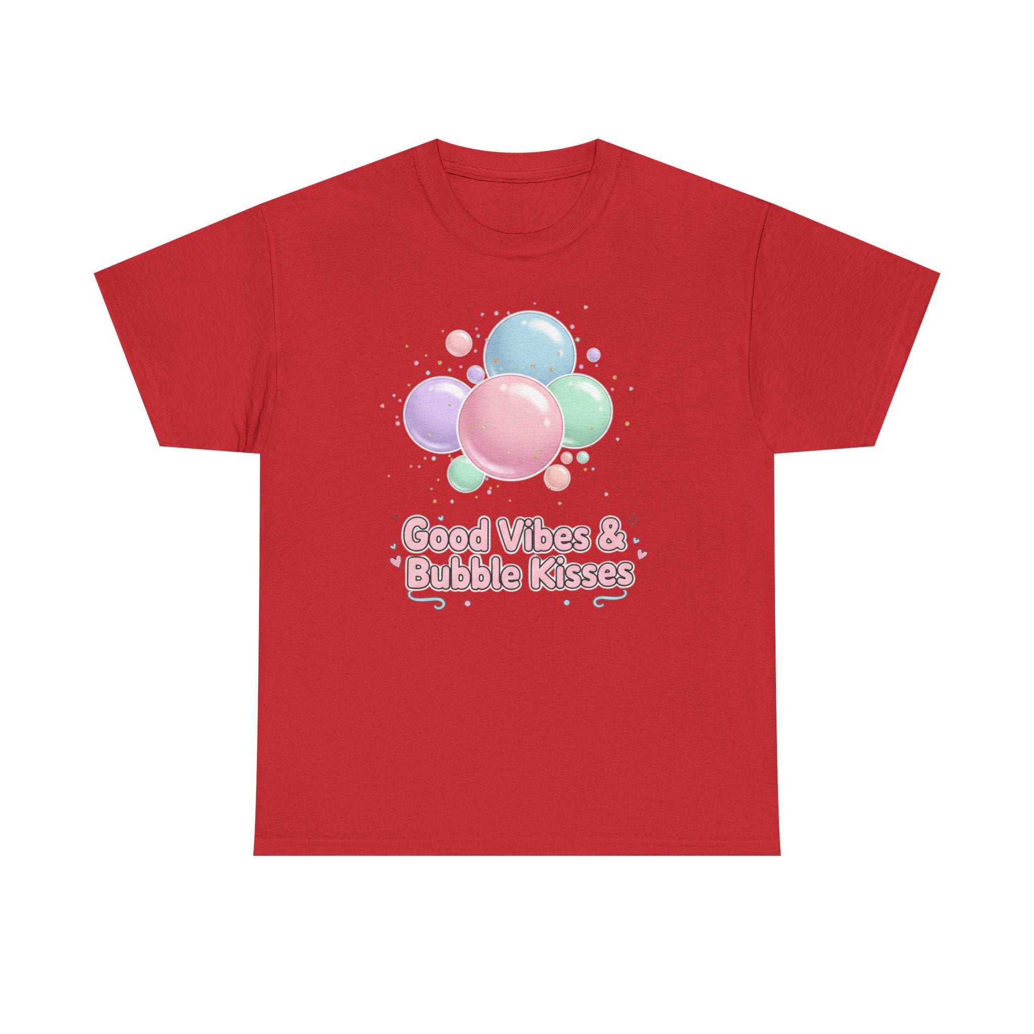 Bubble Kisses Tee — Good Vibes Pastel T-Shirt