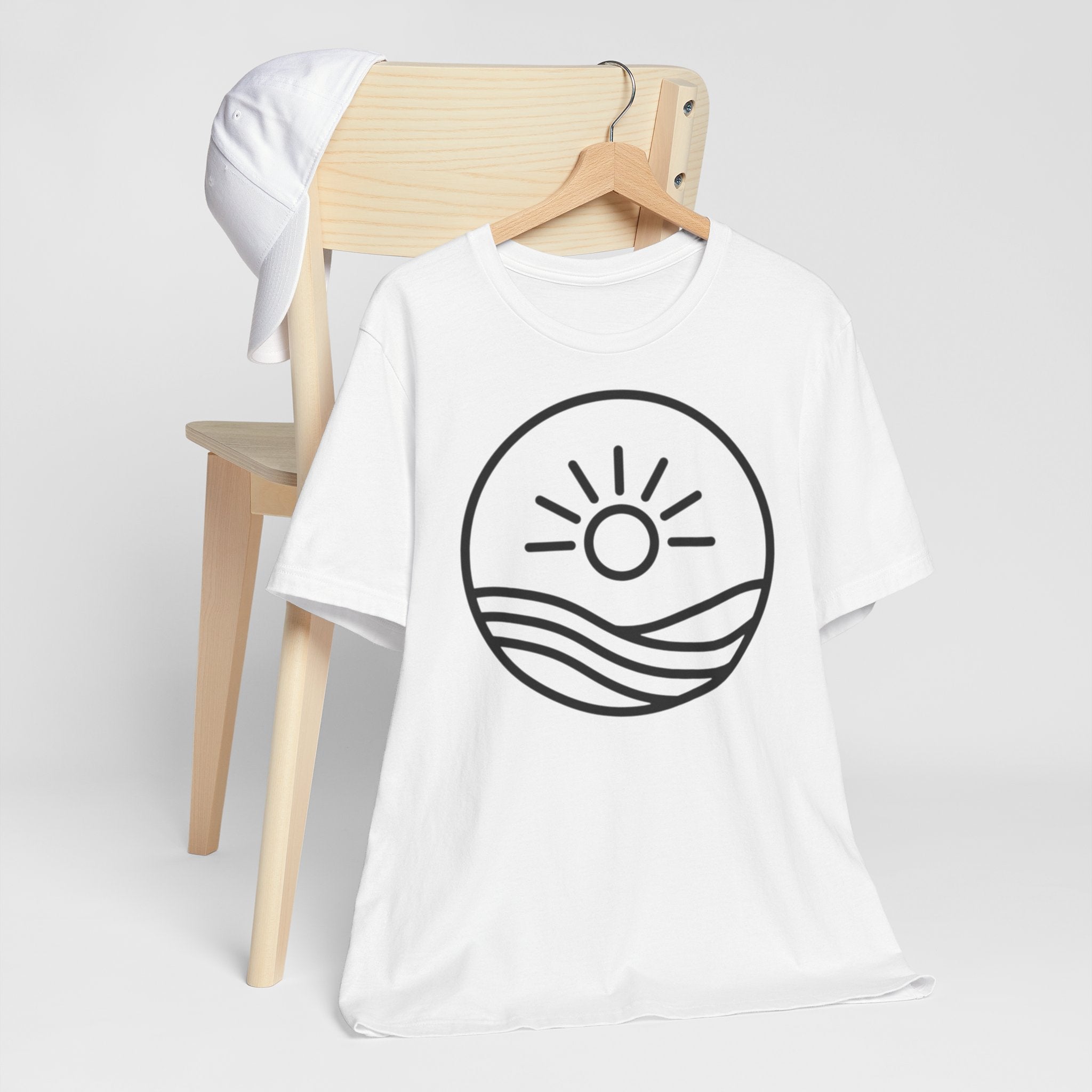 Sunrise Waves T-Shirt – Minimal Beach