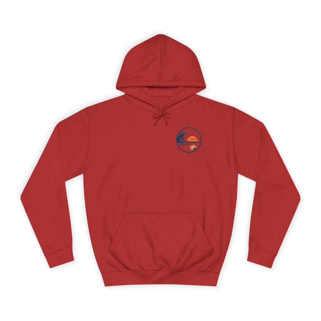 Coastal Sunset Hoodie – Surf Wave Palm