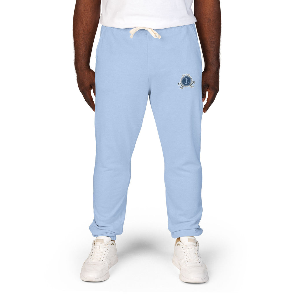 Nautical Anchor-Fleece Cozy Casual Joggers