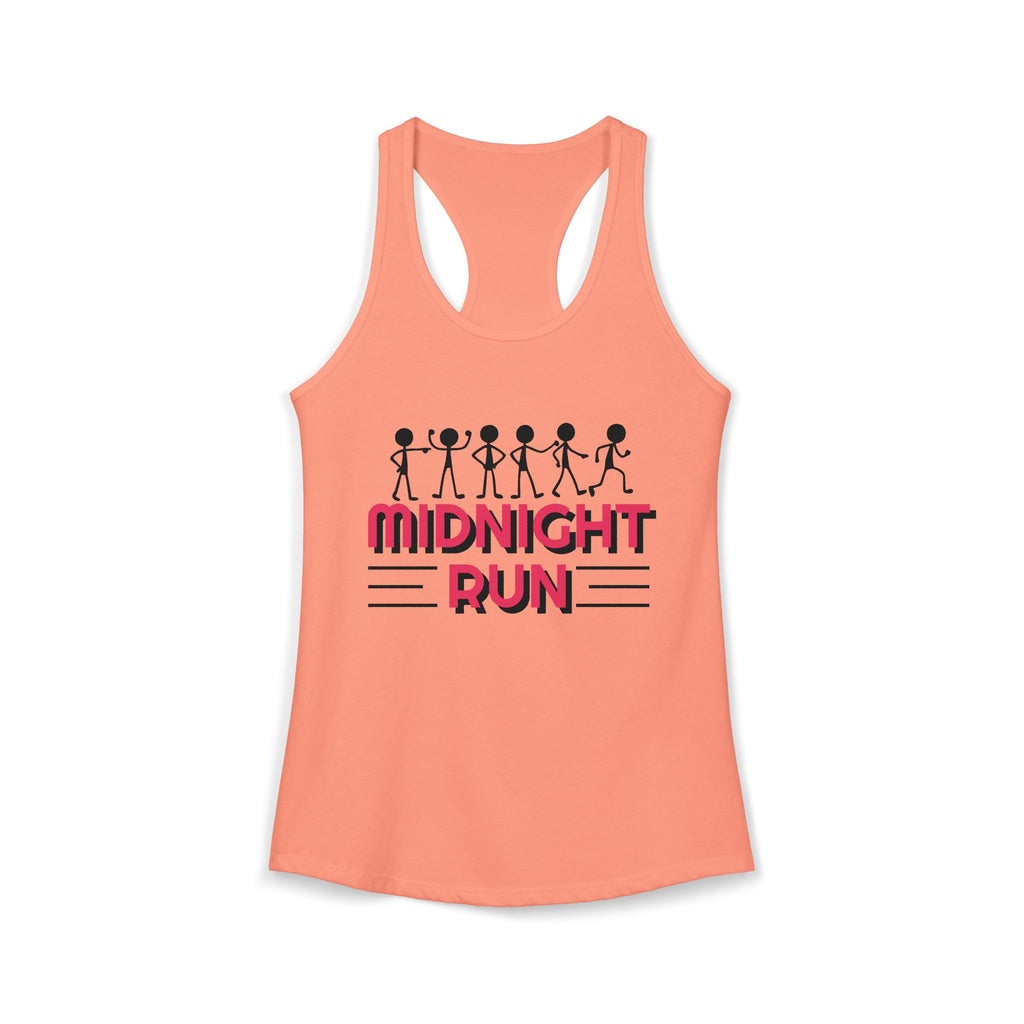 Retro Stick-Figure Runners Women's Racerback Tank