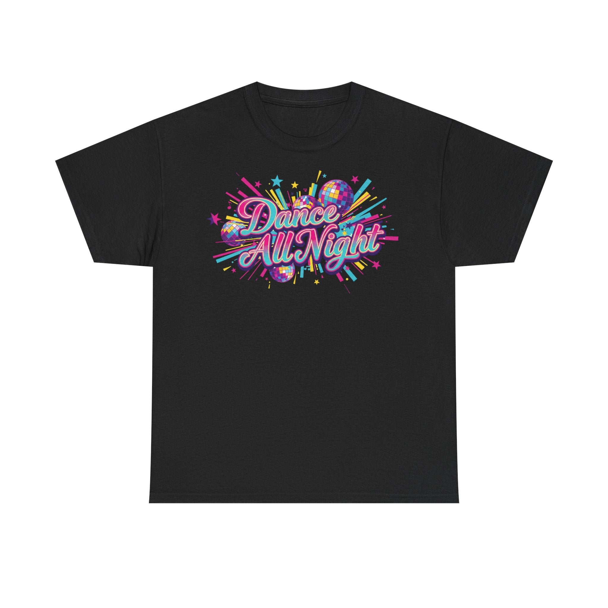 Dance All Night T‑Shirt — Retro Neon Dance Party Tee