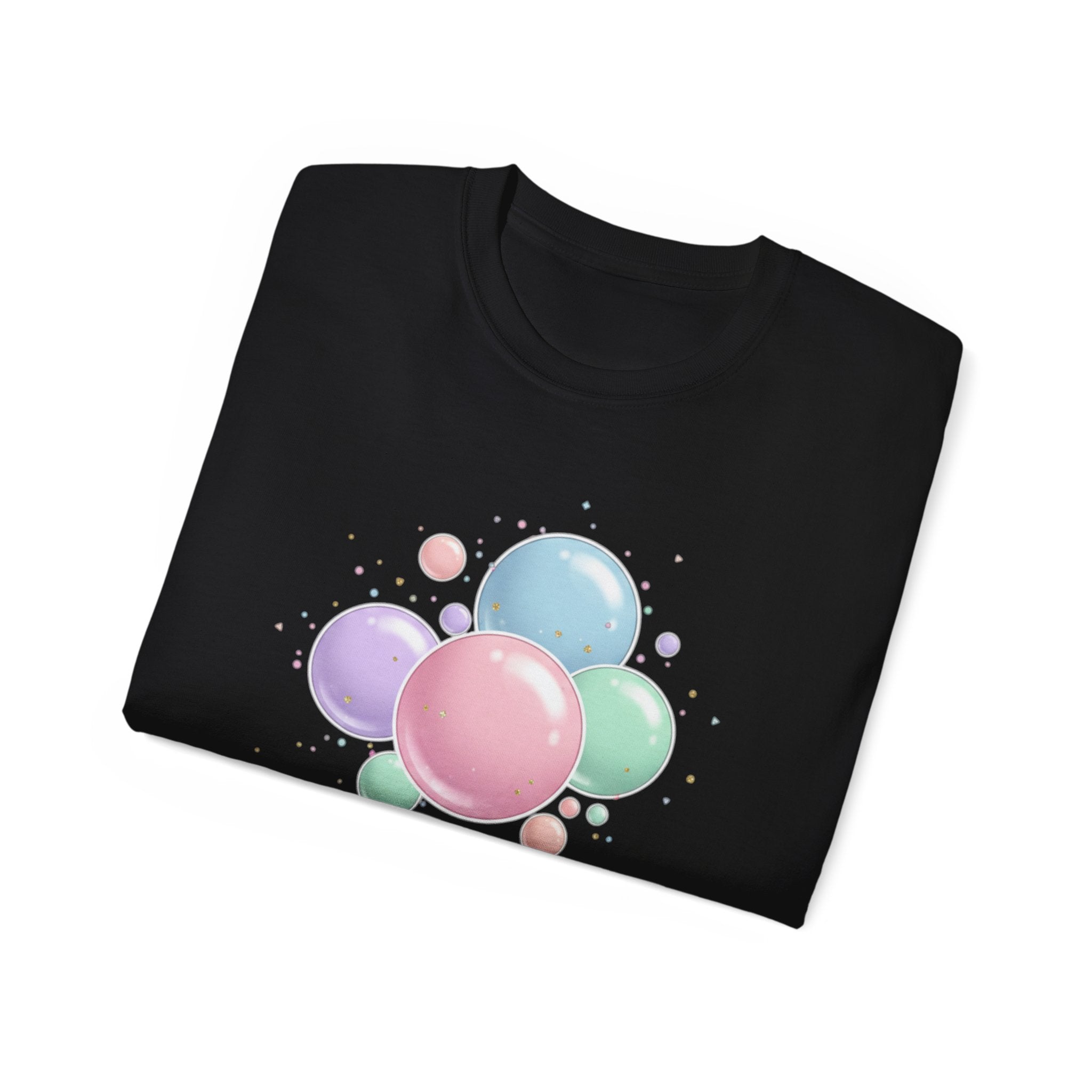 T-Shirt — Good Vibes & Bubble Kisses Pastel Bubble Graphic