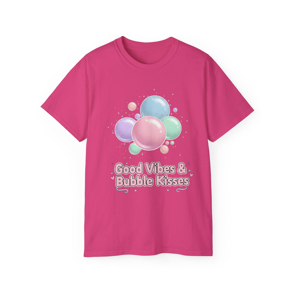 T-Shirt — Good Vibes & Bubble Kisses Pastel Bubble Graphic