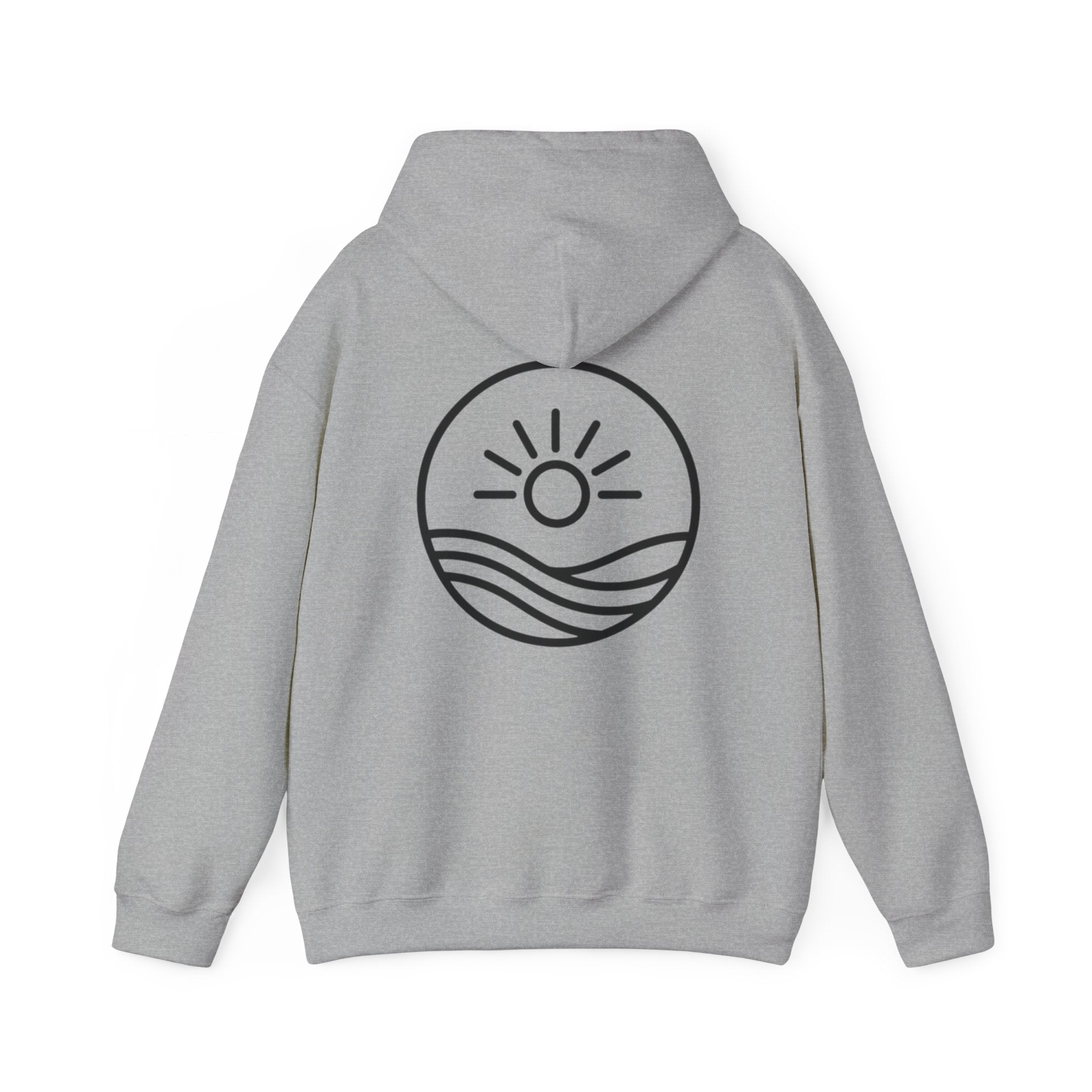 Sunrise Waves Hoodie – Minimal Beach