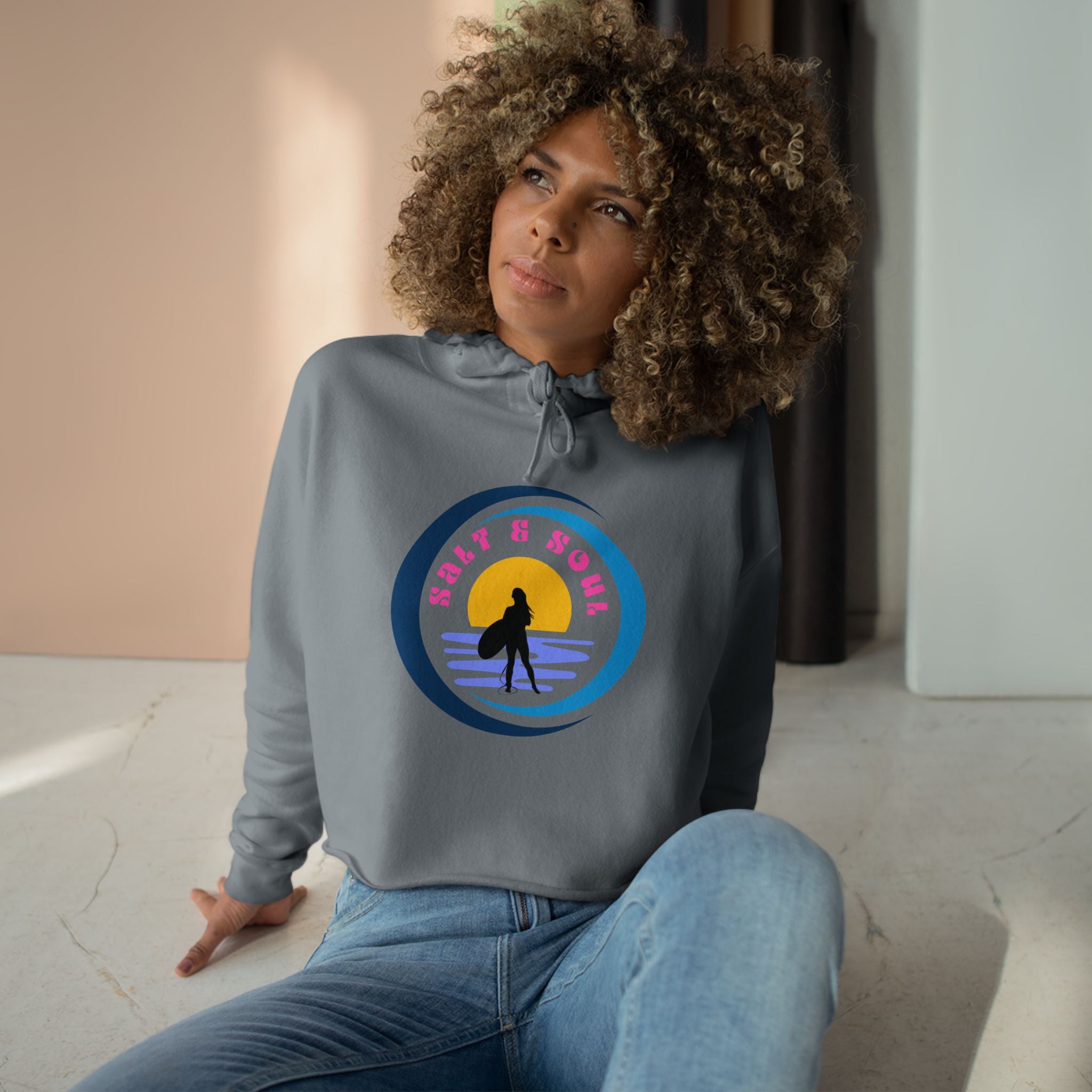 Salt & Soul - Crop Hoodie