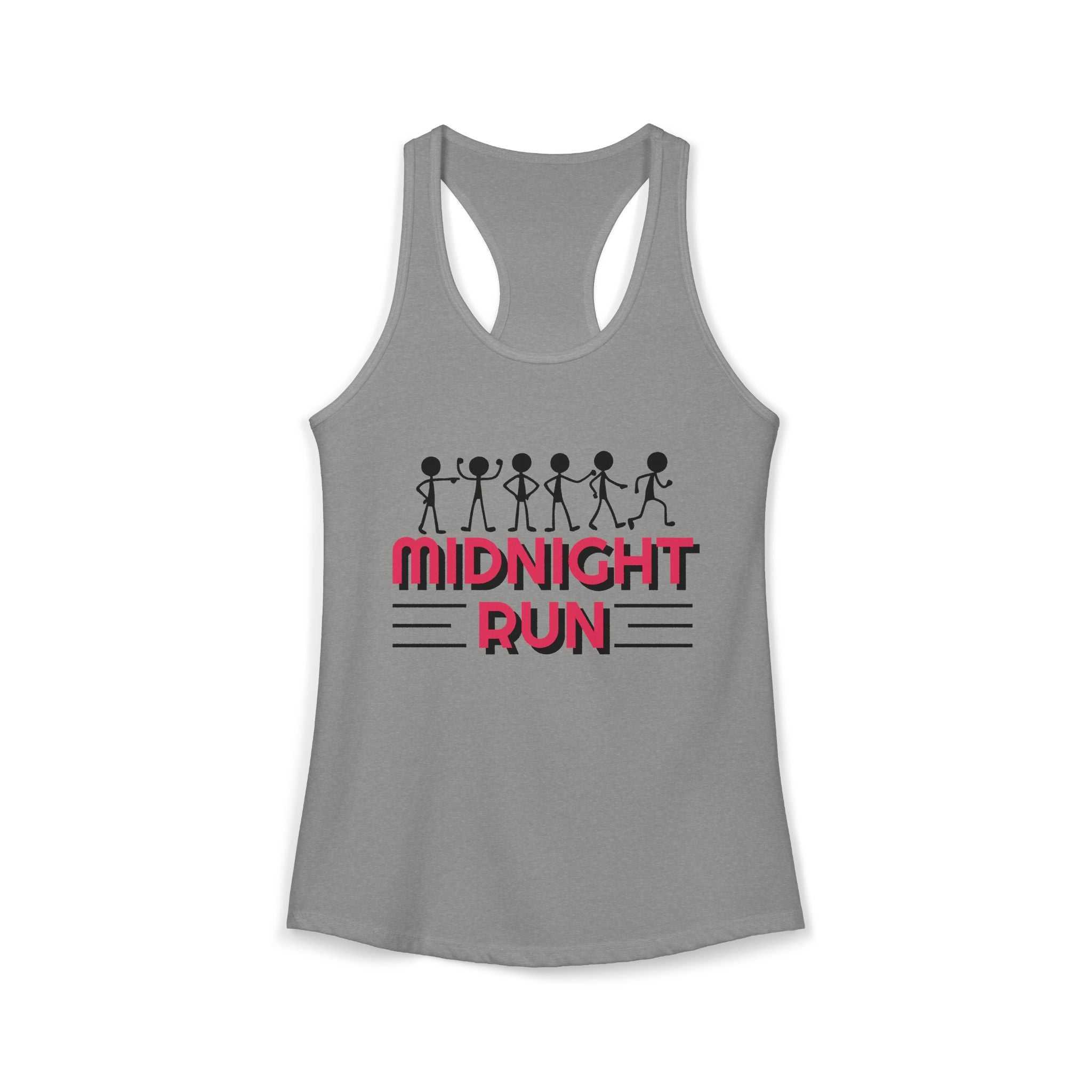 Retro Stick-Figure Runners Women's Racerback Tank
