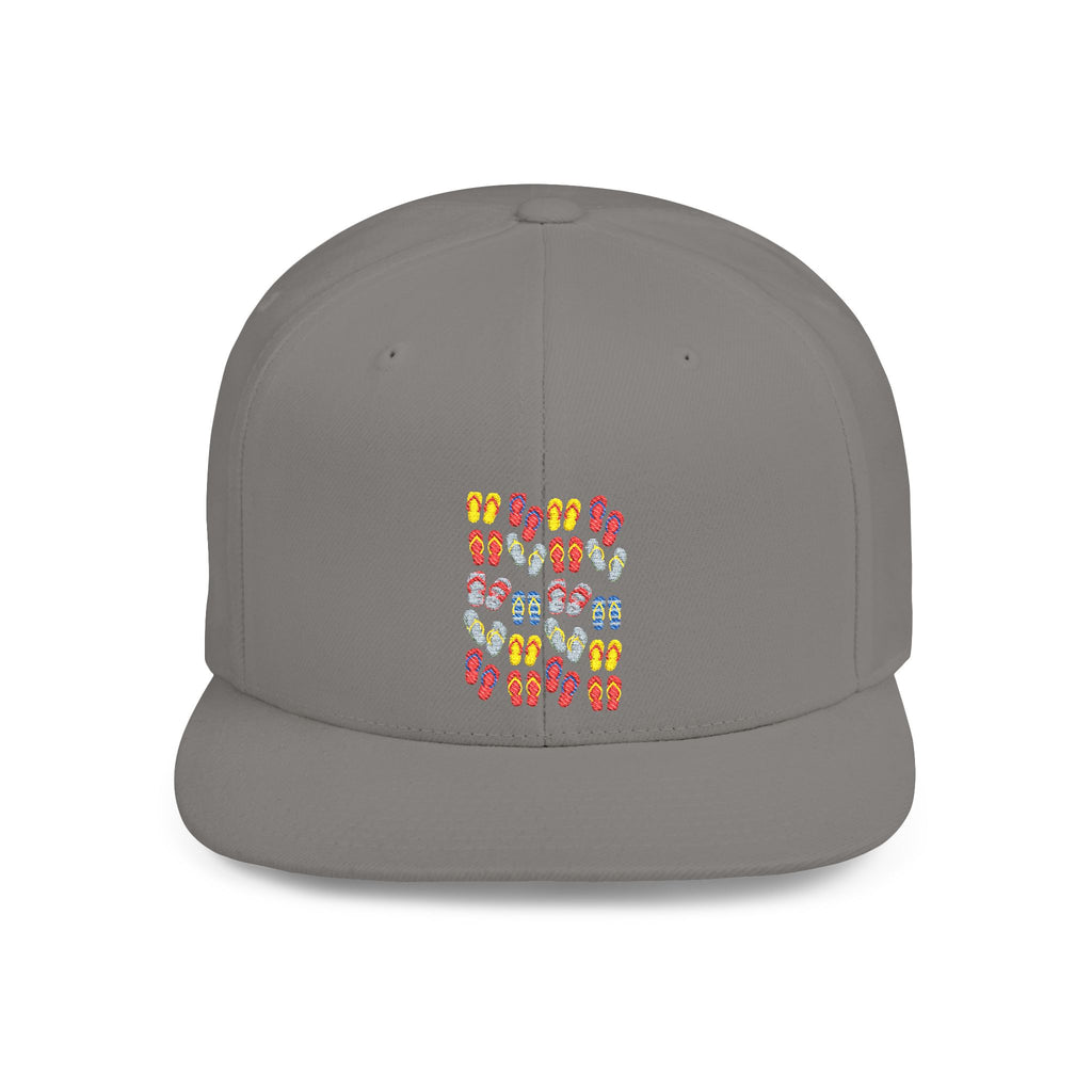 Snapback Hat — Colorful Flip-Flop Summer Pattern