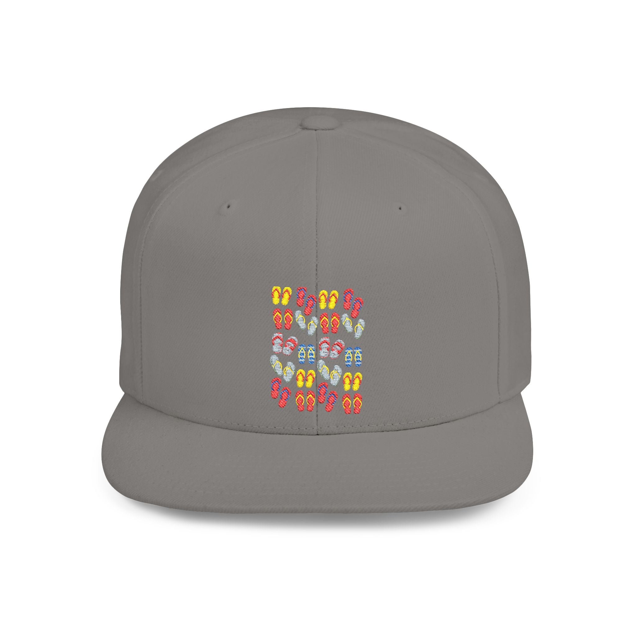 Snapback Hat — Colorful Flip-Flop Summer Pattern