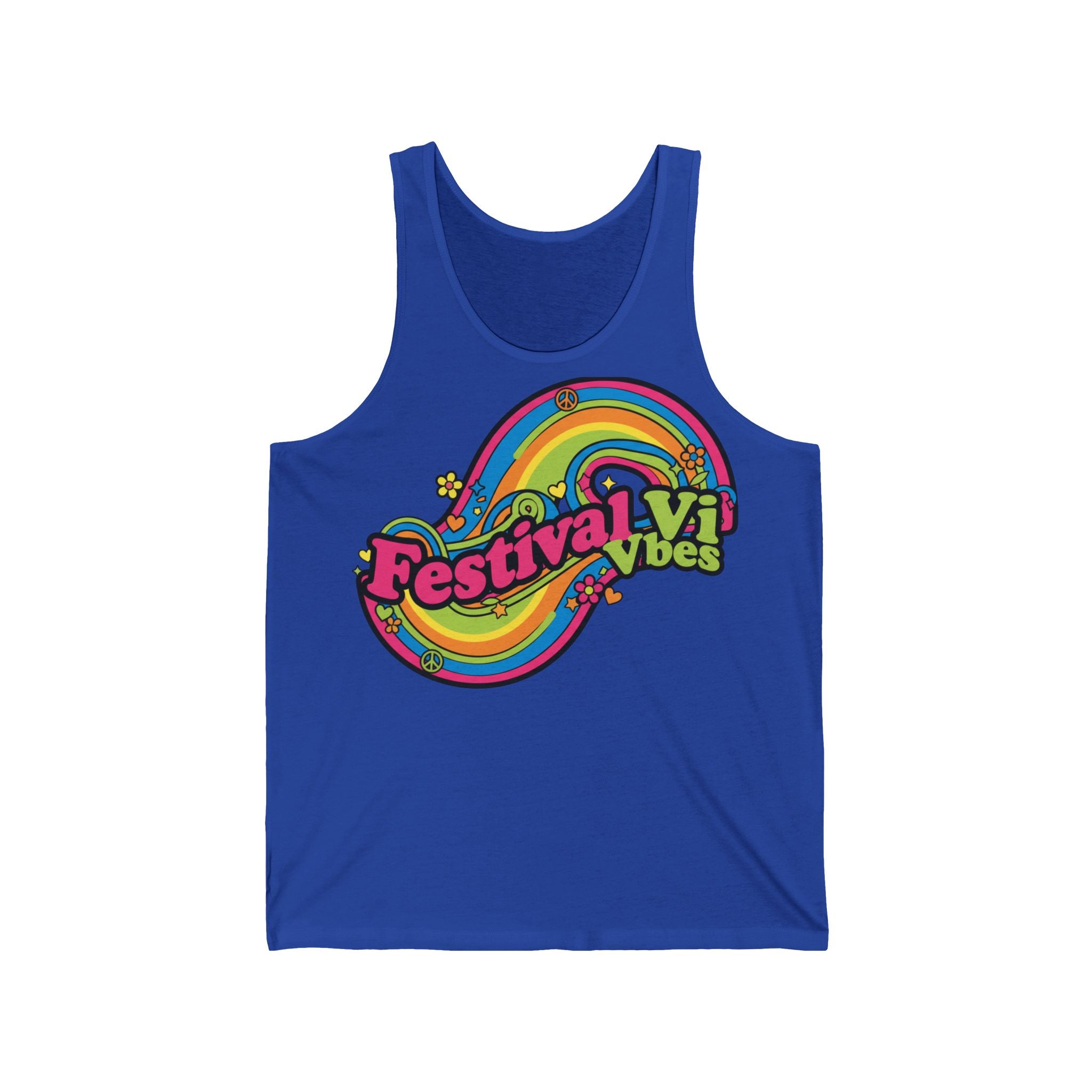 Festival Vibes Tank Top — Colorful Retro