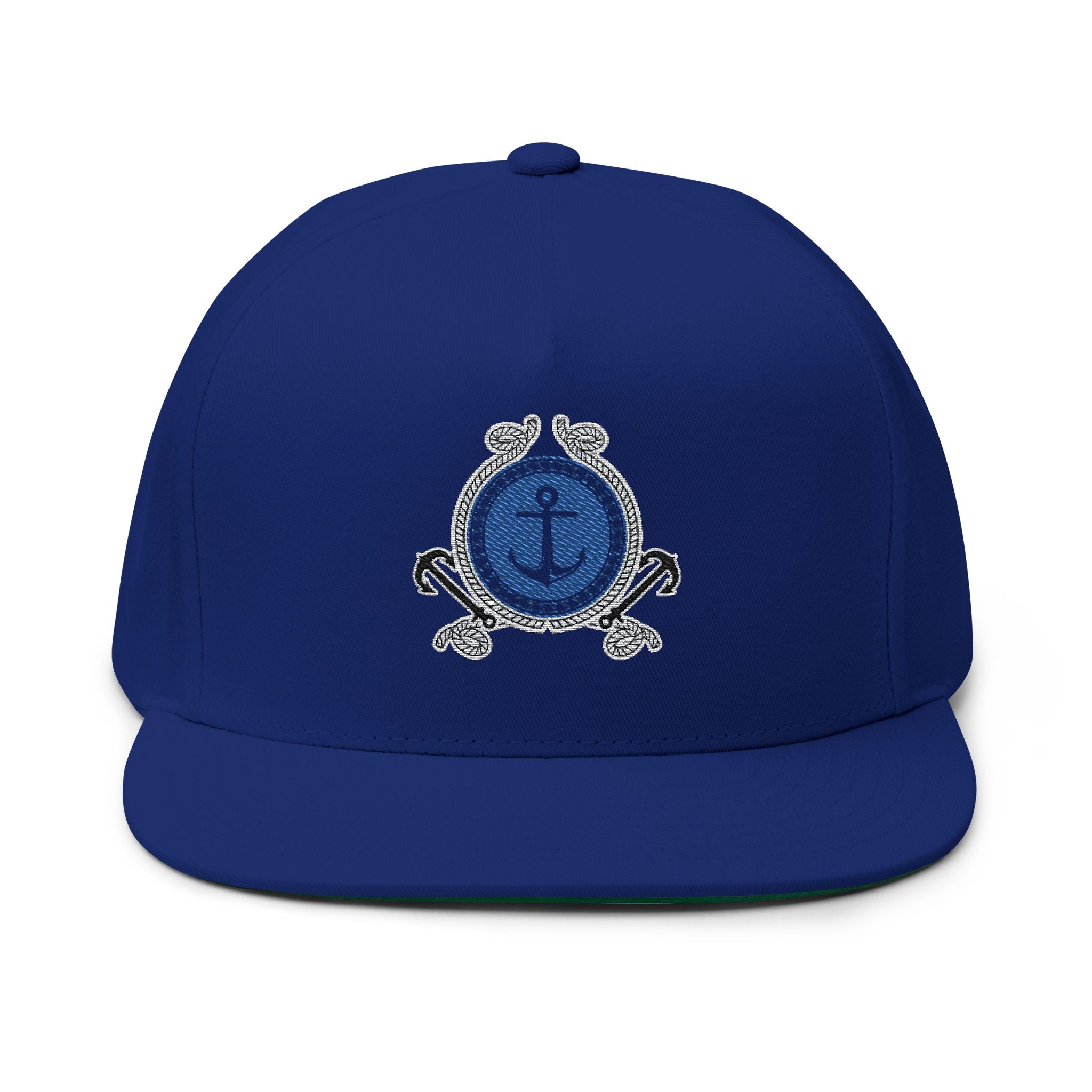 Nautical Anchor  Flat Bill Cap